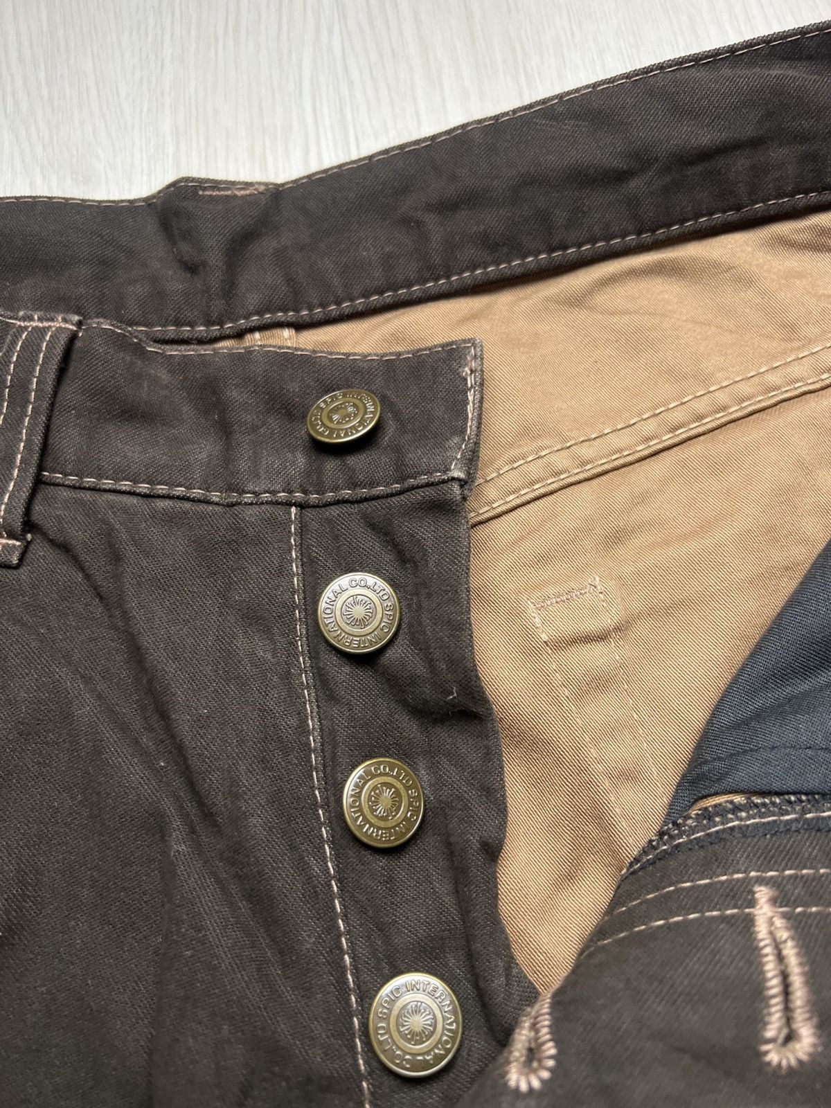 Tornado Mart Tornado Mart Brown Flared Jeans Size US 32 / EU 48 - 5 Thumbnail