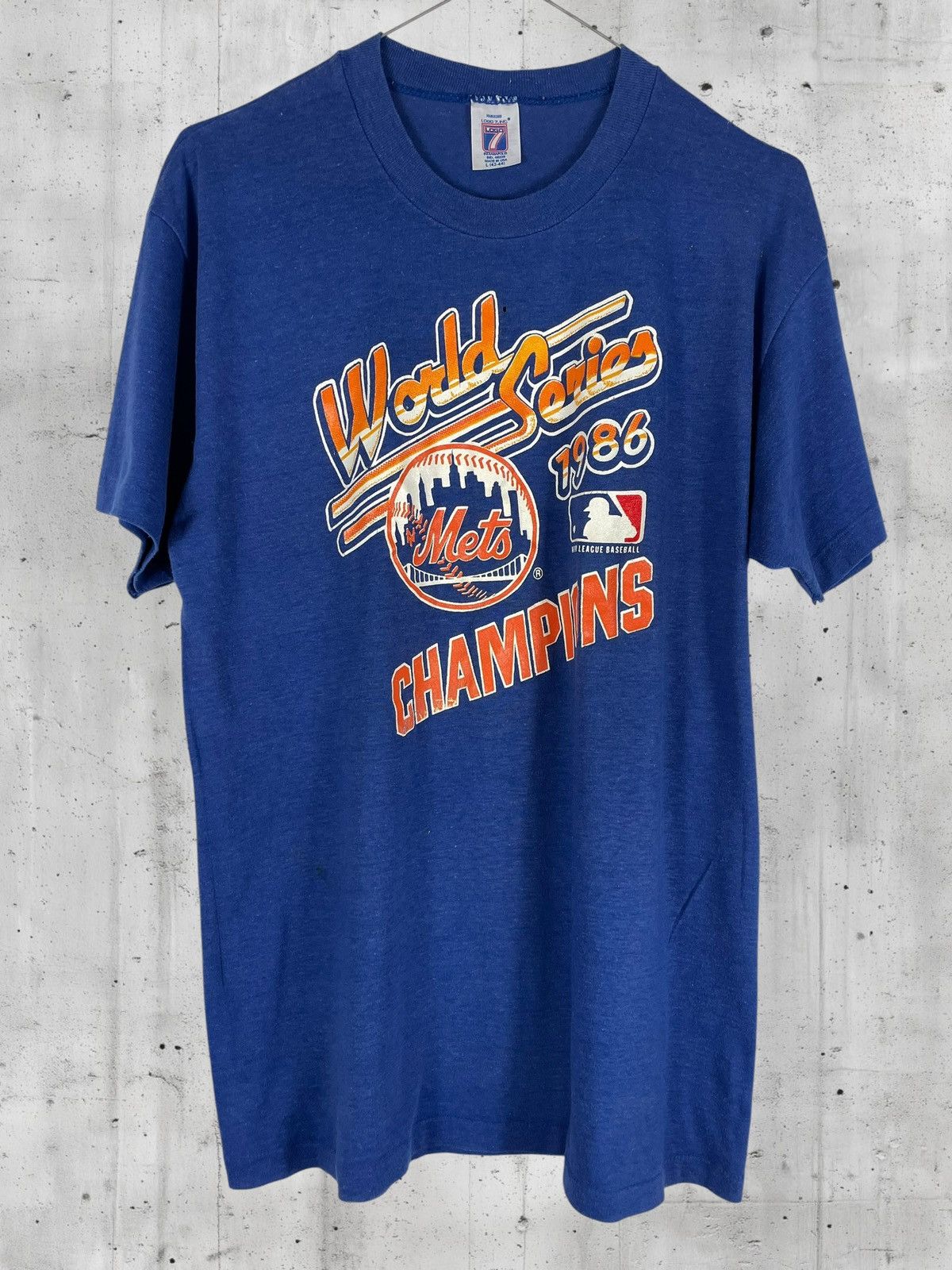 Vintage Vintage 1986 New York Mets World Series Champions T-Shirt Size US L / EU 52-54 / 3 - 2 Thumbnail