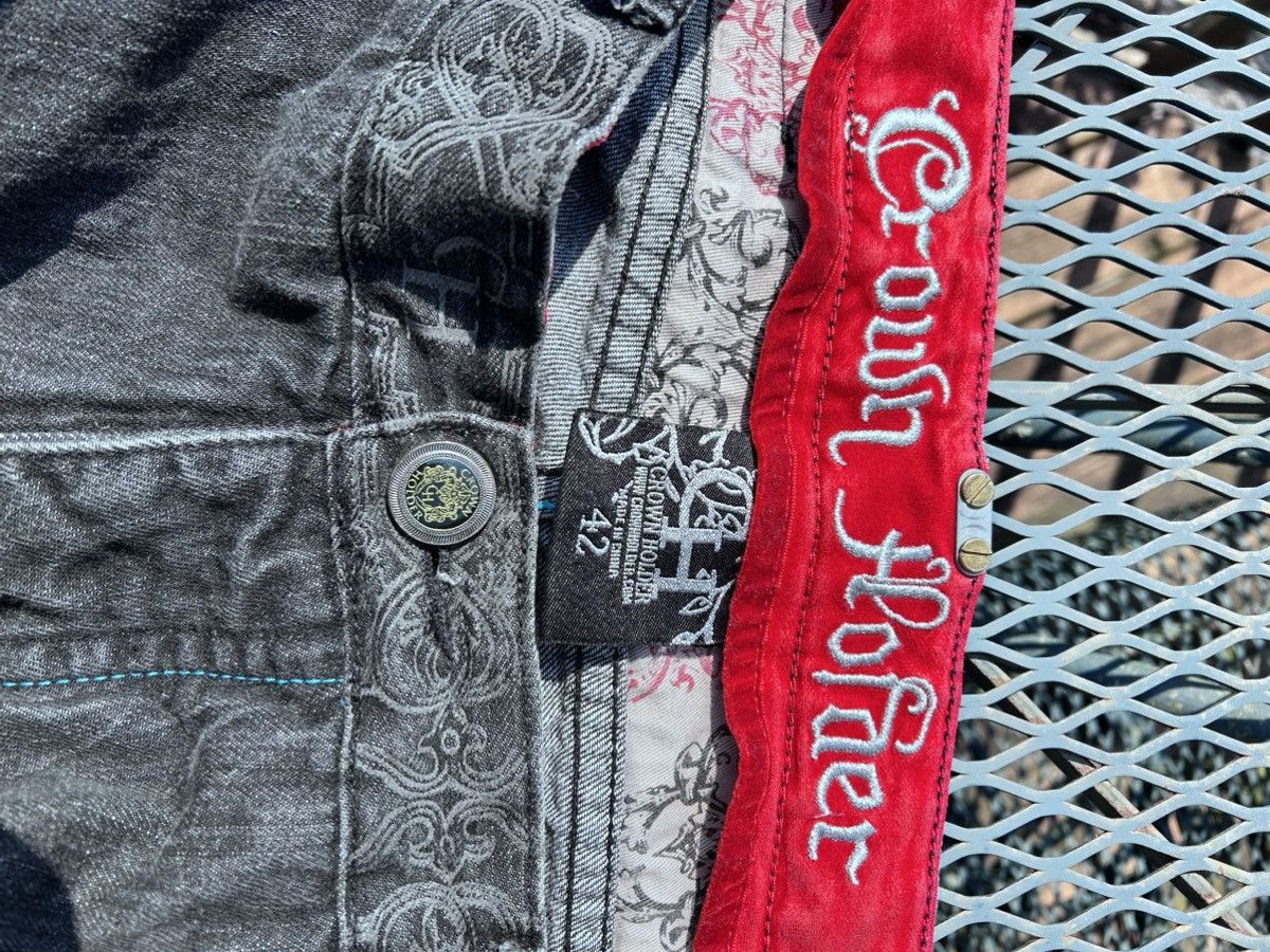 Other CRAZY RARE Y2K CROWN HOLDER JORTS PREMIUM METAL HARDWARE Size US 42 / EU 58 - 6 Thumbnail