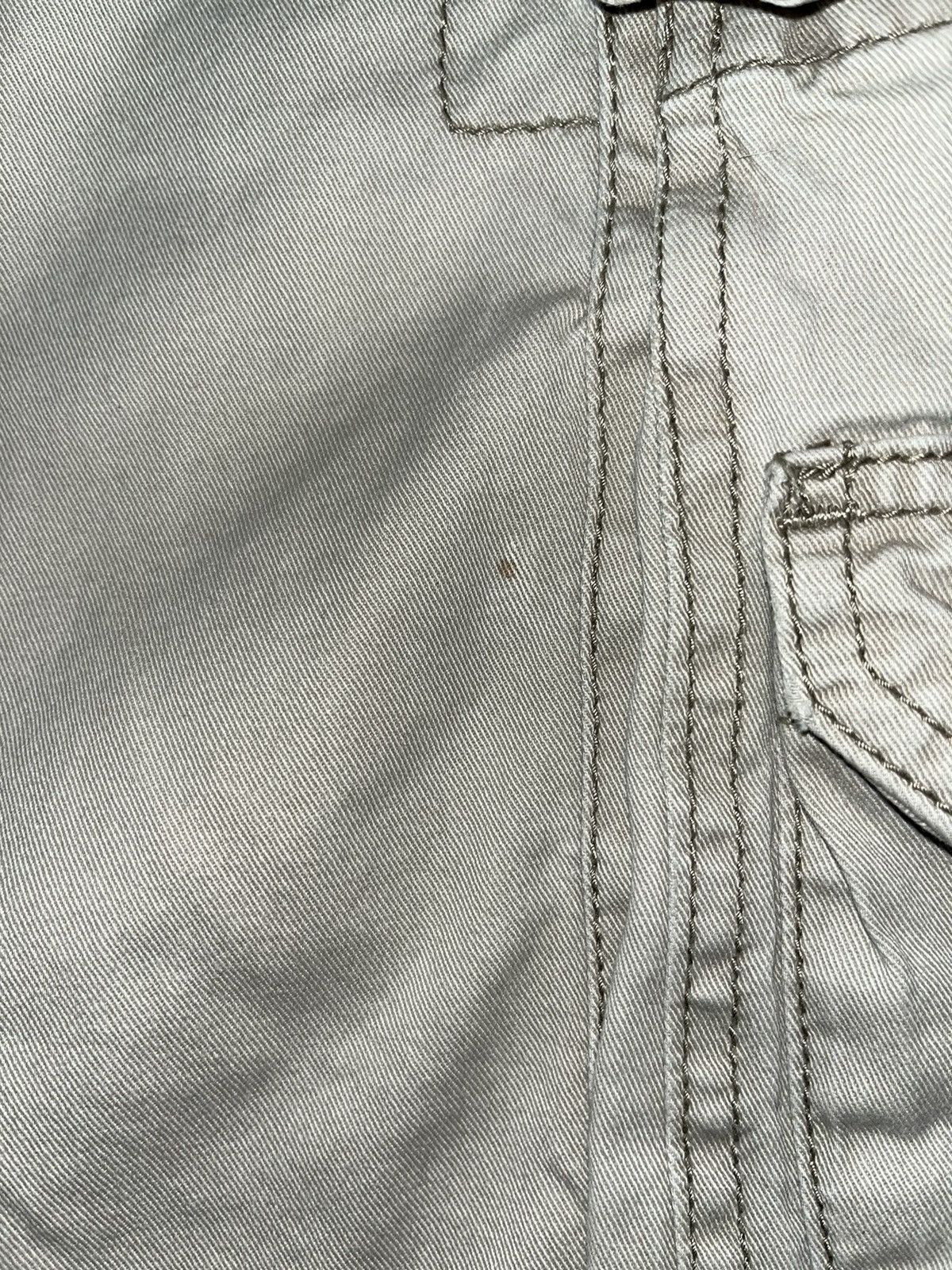 Lee × Vintage Y2K Baggy Lee Khaki Dungaree Shorts Size US 34 / EU 50 - 4 Thumbnail