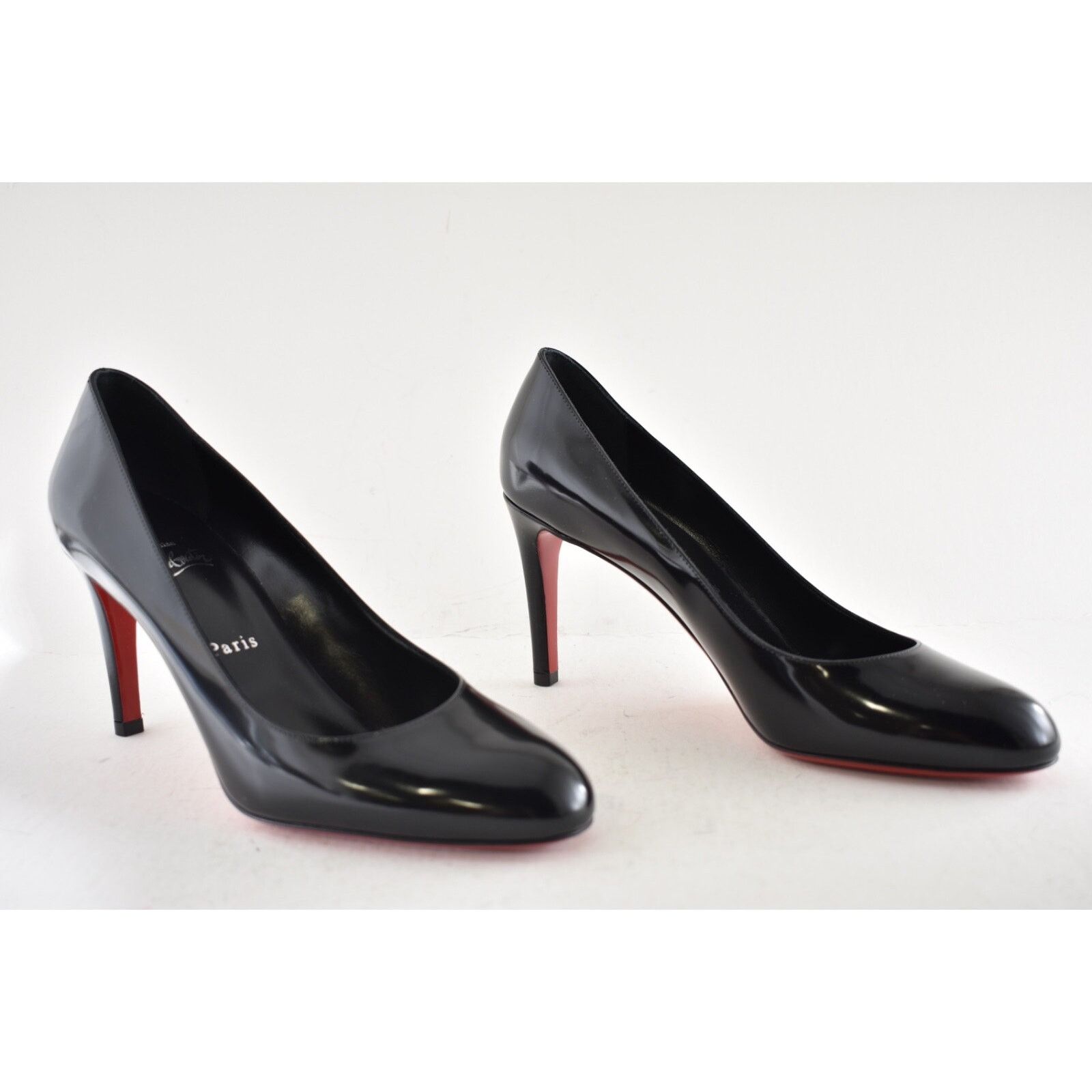 Christian Louboutin Christian Louboutin Pumppie 85 Black Leather Pump 38 Size US 8 / IT 38 - 4 Thumbnail