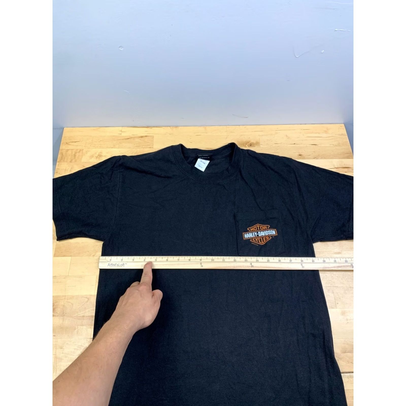 Harley Davidson Harley-Davidson Graphic Pocket Shirt Men M Black Detroit Music Cars Sports Shirt Size US M / EU 48-50 / 2 - 7 Thumbnail