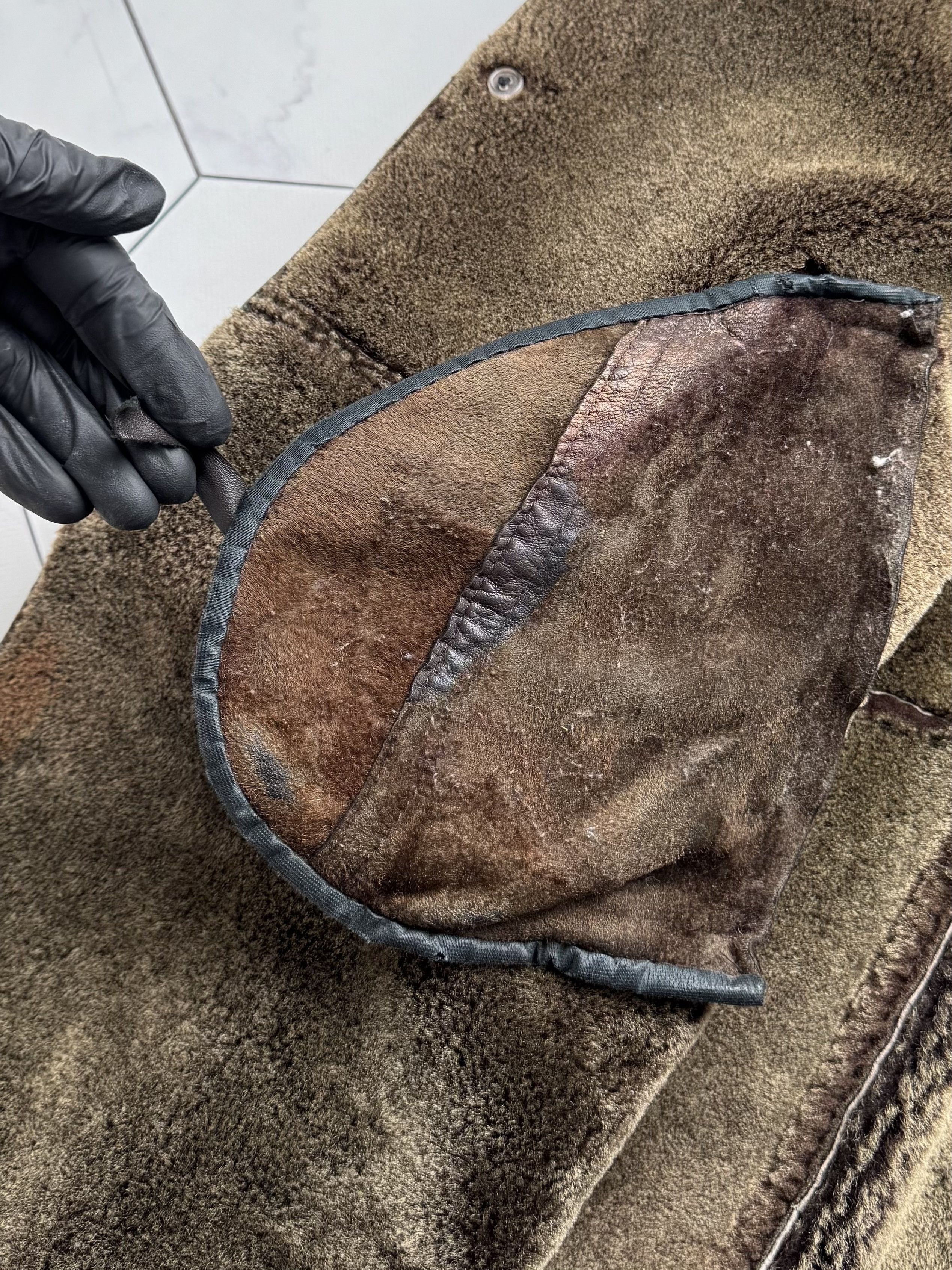 Vintage Vintage Real Sheepskin Coat(B409)E2D15 Size US XXL / EU 58 / 5 - 12 Thumbnail