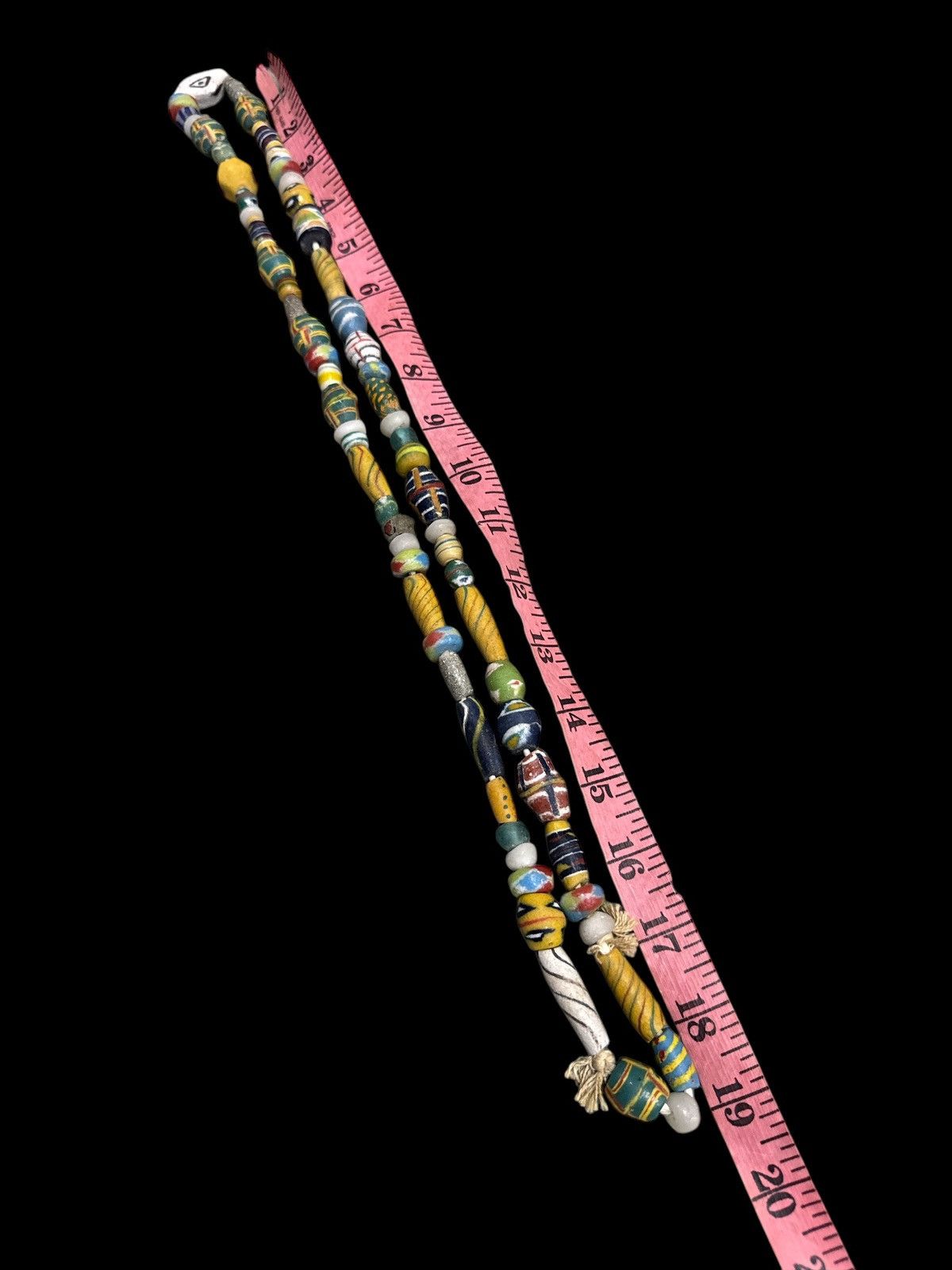 Jewelry VINTAGE VENETIAN AFRICAN GLASS TRADE BEADS STRAND NECKLACE Size 30 - 3 Thumbnail