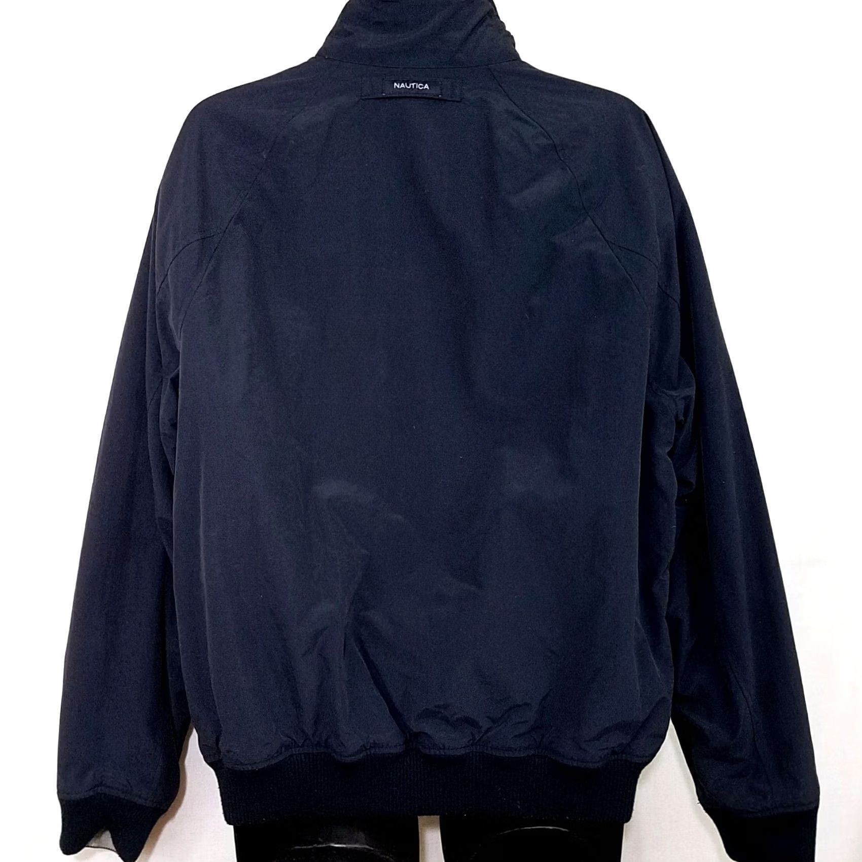 Nautica Nautica Reversible Bomber Jacket Mens Size Large Blue Gray Flight/Bomber Ladies? No—Mens Size US L / EU 52-54 / 3 - 5 Thumbnail