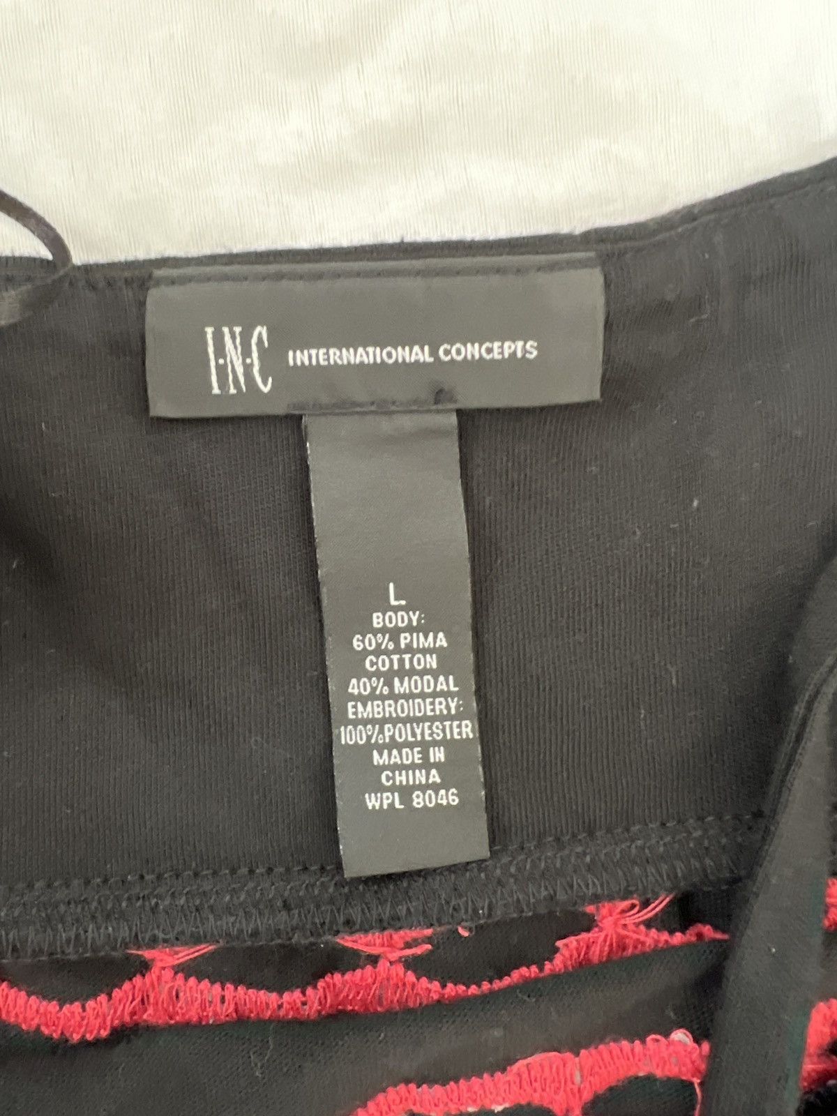 I.N.C INC International Concepts Black Maxi Embroidery dress Size L / US 10 / IT 46 - 6 Thumbnail