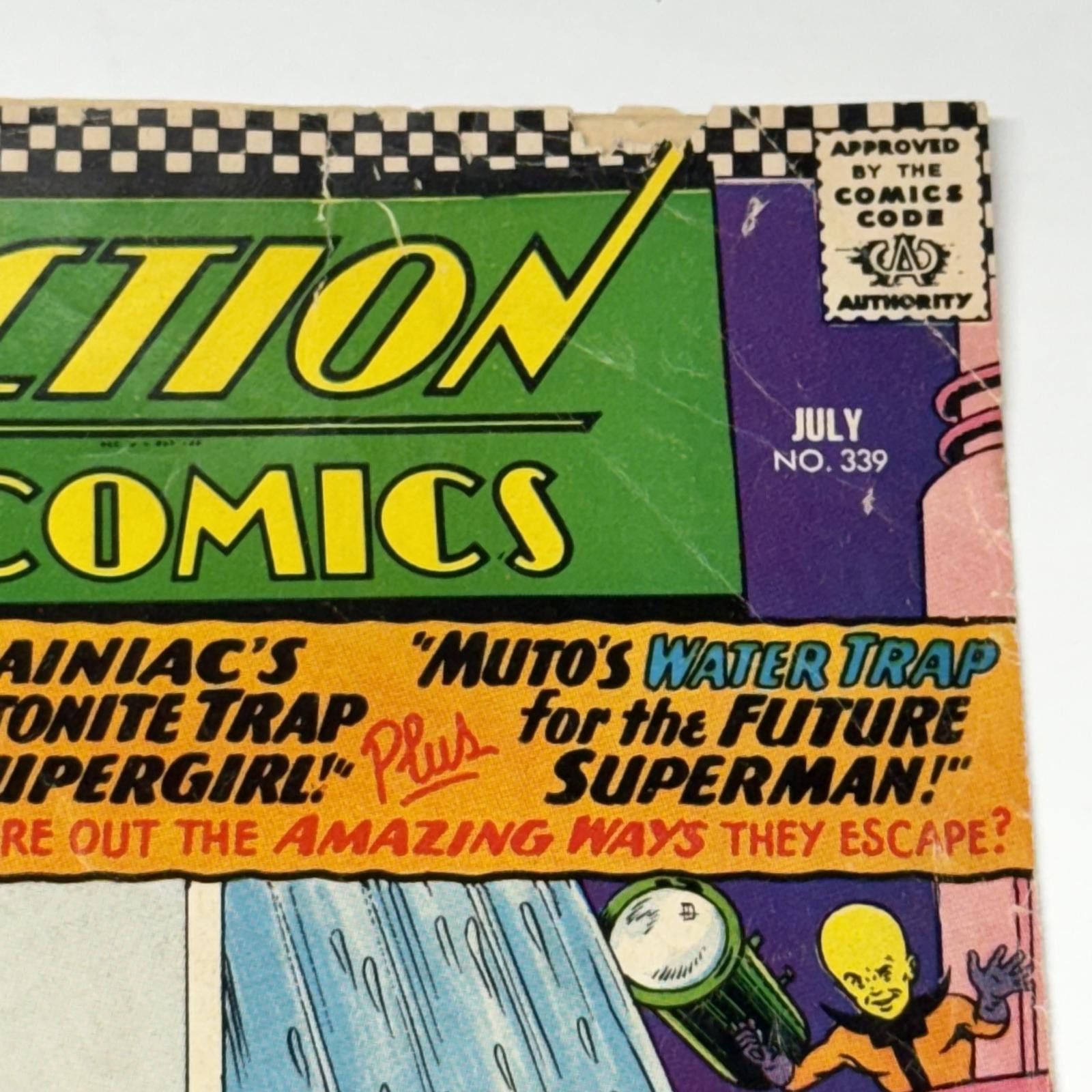 DC Comics 1966 Action Comics #339 Special Issue Superman Braniac Fair Size ONE SIZE - 3 Thumbnail