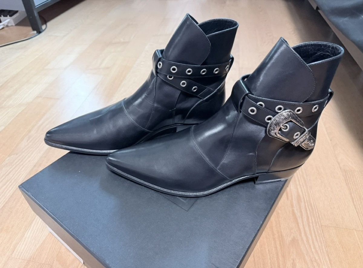 Hedi Slimane × Saint Laurent Paris SS14 Western Buckle Duckies 