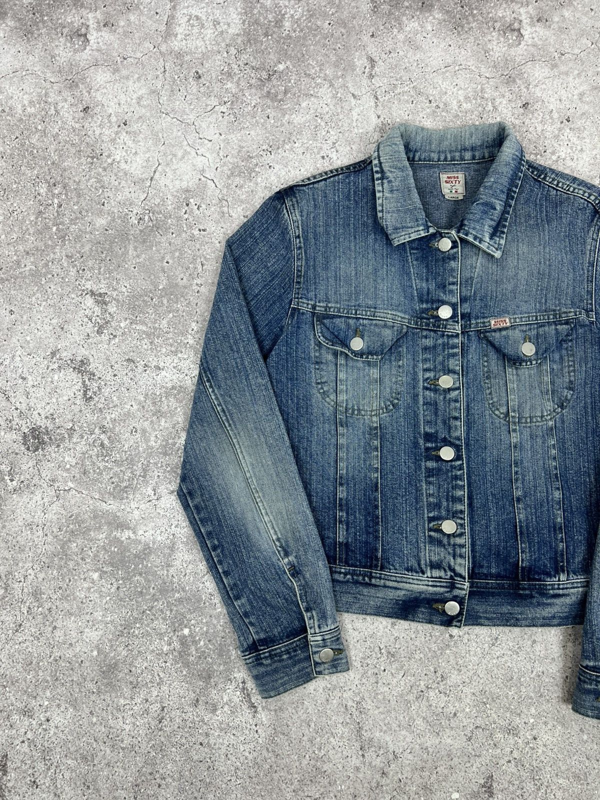 Miss Sixty Miss Sixty Women's Denim Jacket Blue Y2K Size L / US 10 / IT 46 - 2 Thumbnail