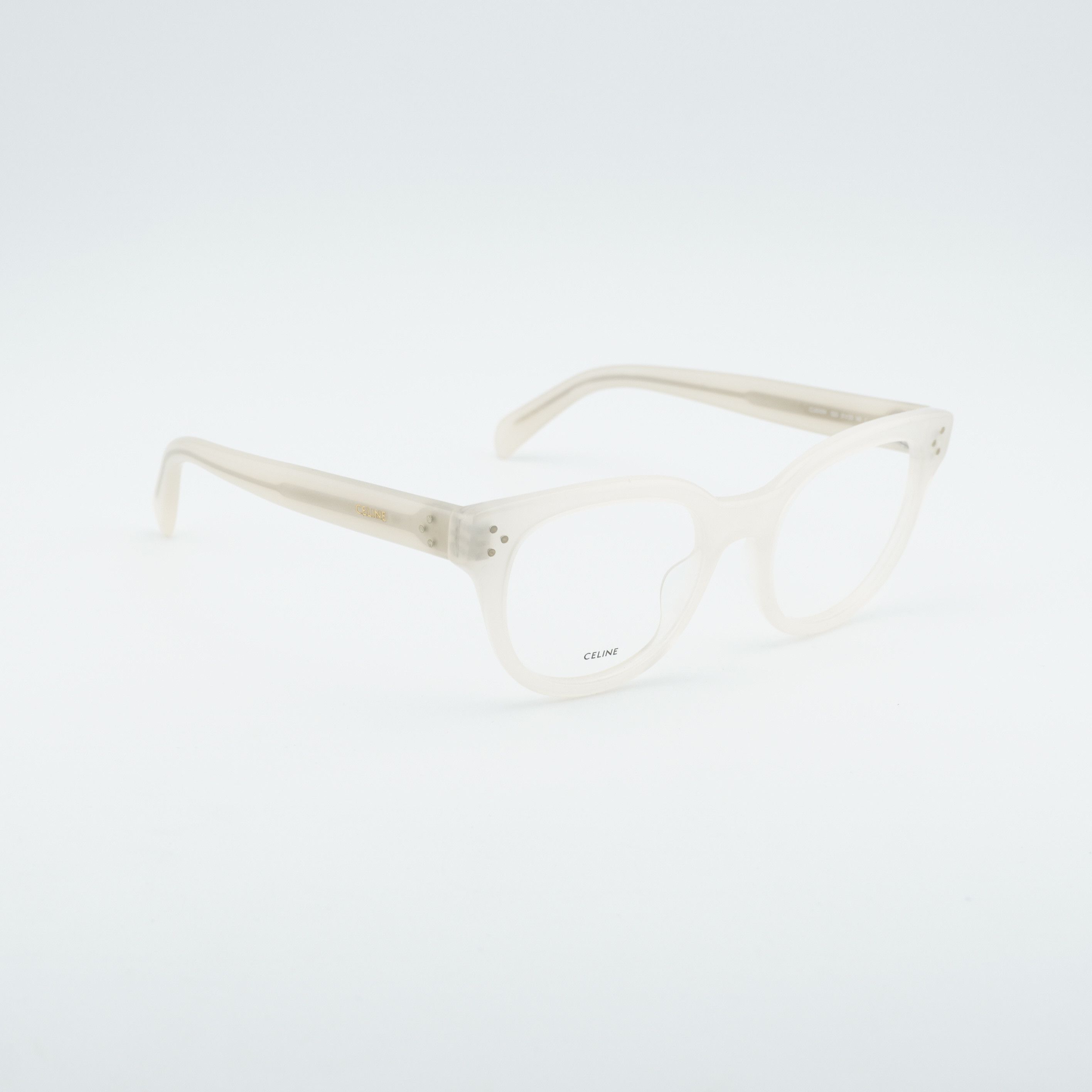 Celine Celine CL50109I 025 Eyeglasses Ivory 51mm Square Frame Size ONE SIZE - 6 Thumbnail