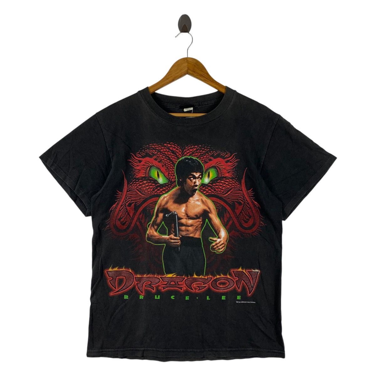 Vintage Vintage 90s BRUCE LEE dragon changes tag movie tee Size US M / EU 48-50 / 2 - 1 Thumbnail