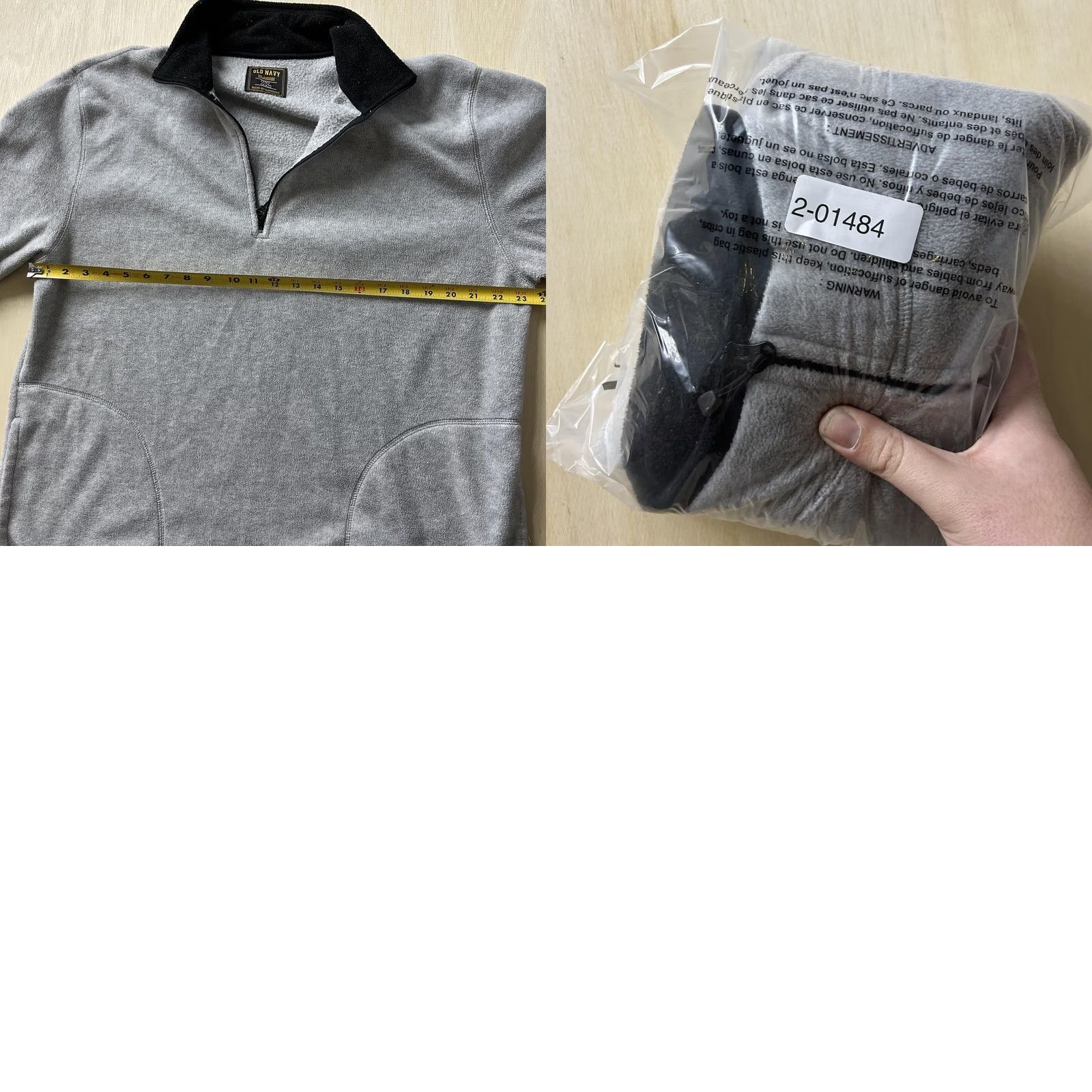 Old Navy Y2K Old Navy Sweatshirt Mens XL Gray Fleece 1/4 Zip Pullover Mock Neck Pockets Size US XL / EU 56 / 4 - 8 Thumbnail