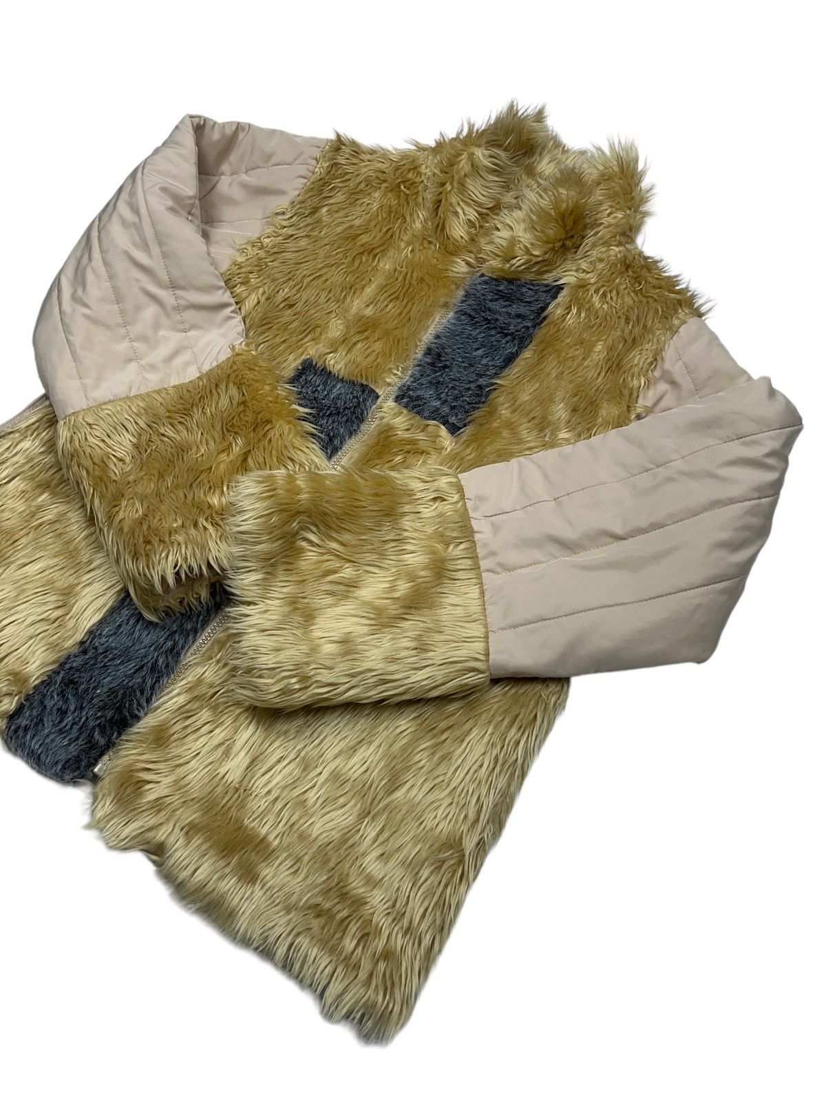 If Six Was Nine × Japanese Brand Vintage y2k Faux Fur Jacket Japanese Style Size L / US 10 / IT 46 - 2 Thumbnail