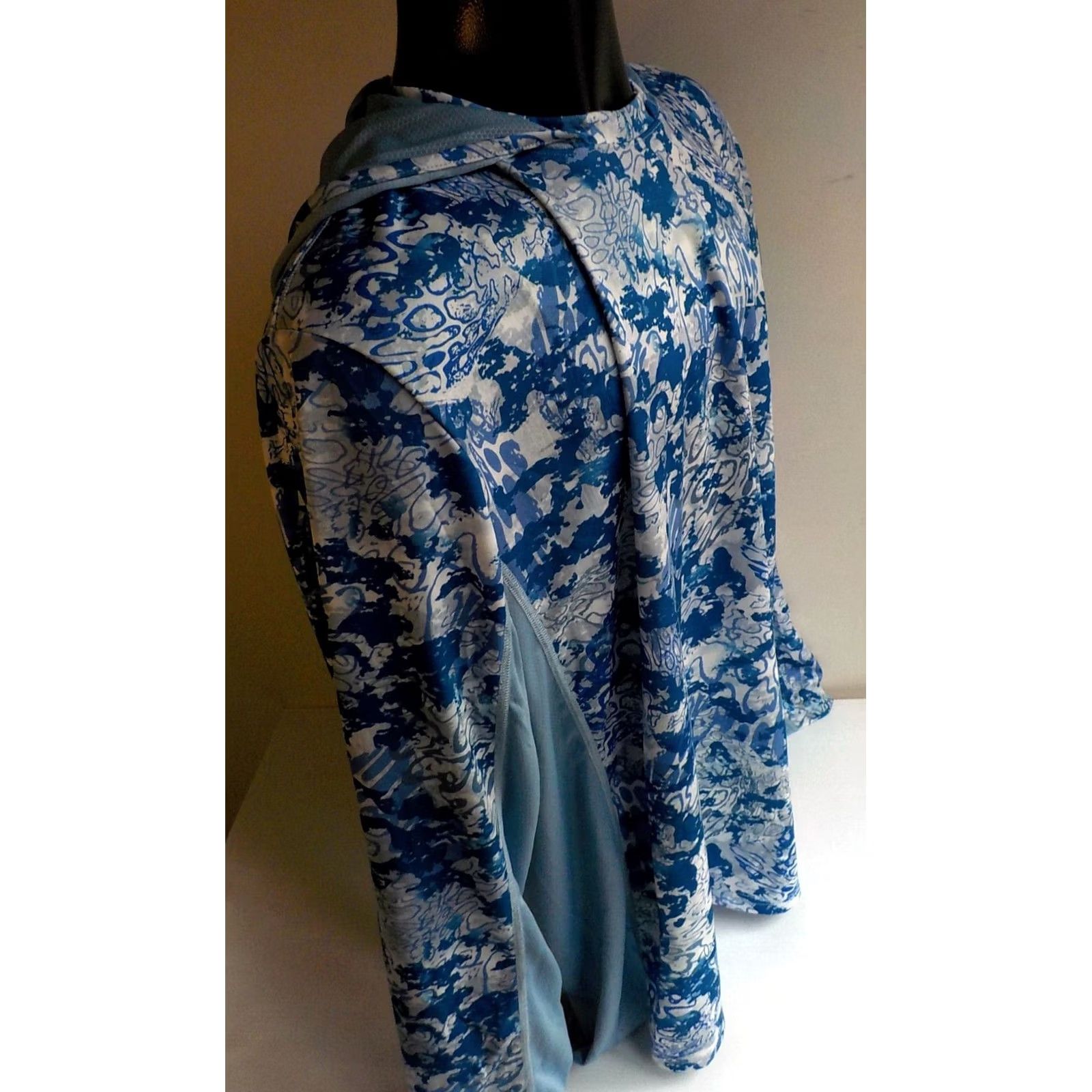 Vintage VINTAGE HUK Icon X Tide Change Hooded Pullover Shirt XXL Blue/White NWT Long Sleeve Pullover Men Size US XXL / EU 58 / 5 - 4 Thumbnail