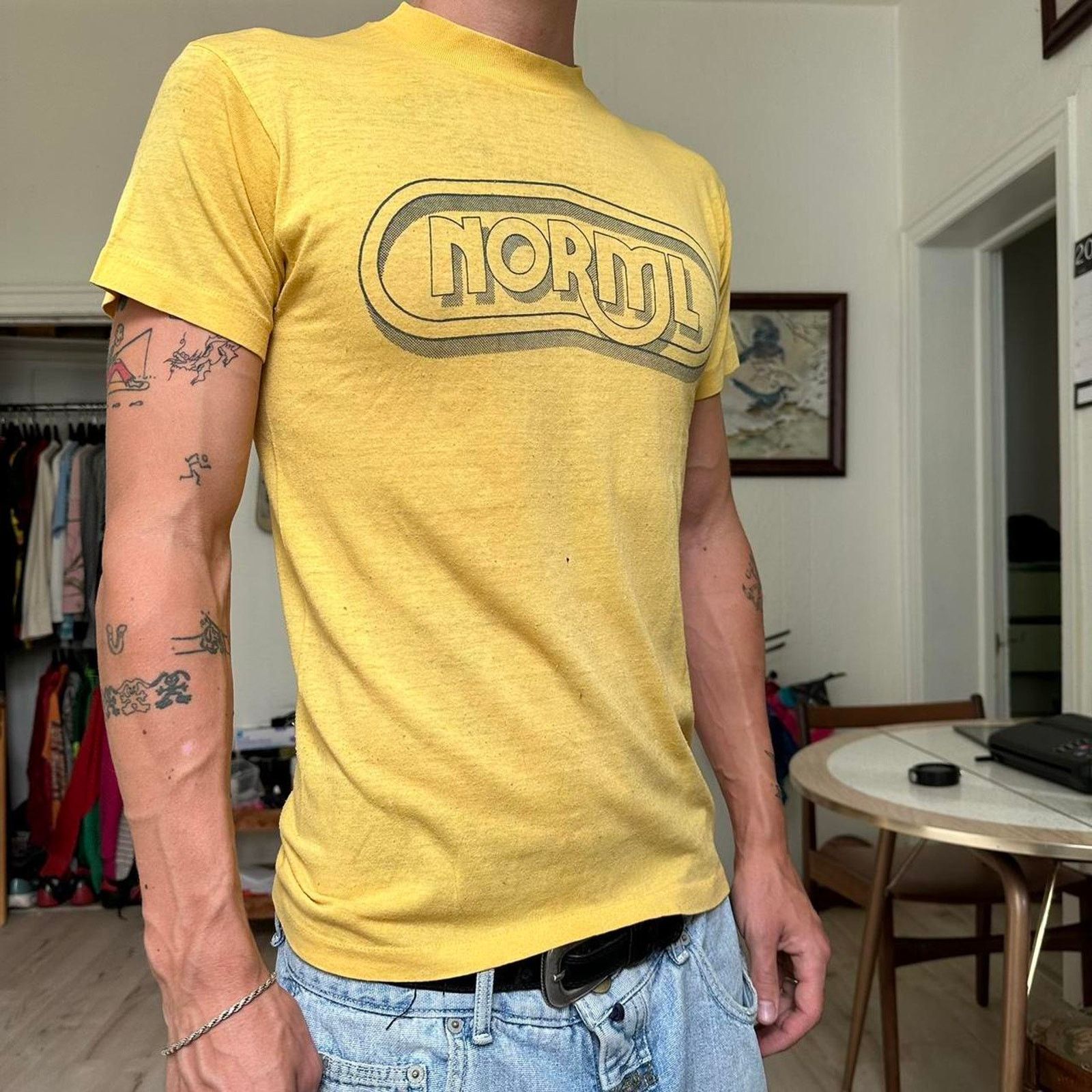 Vintage Super Rare Vintage 70s NORML National Marijuana Yellow Shirt Size US M / EU 48-50 / 2 - 6 Thumbnail