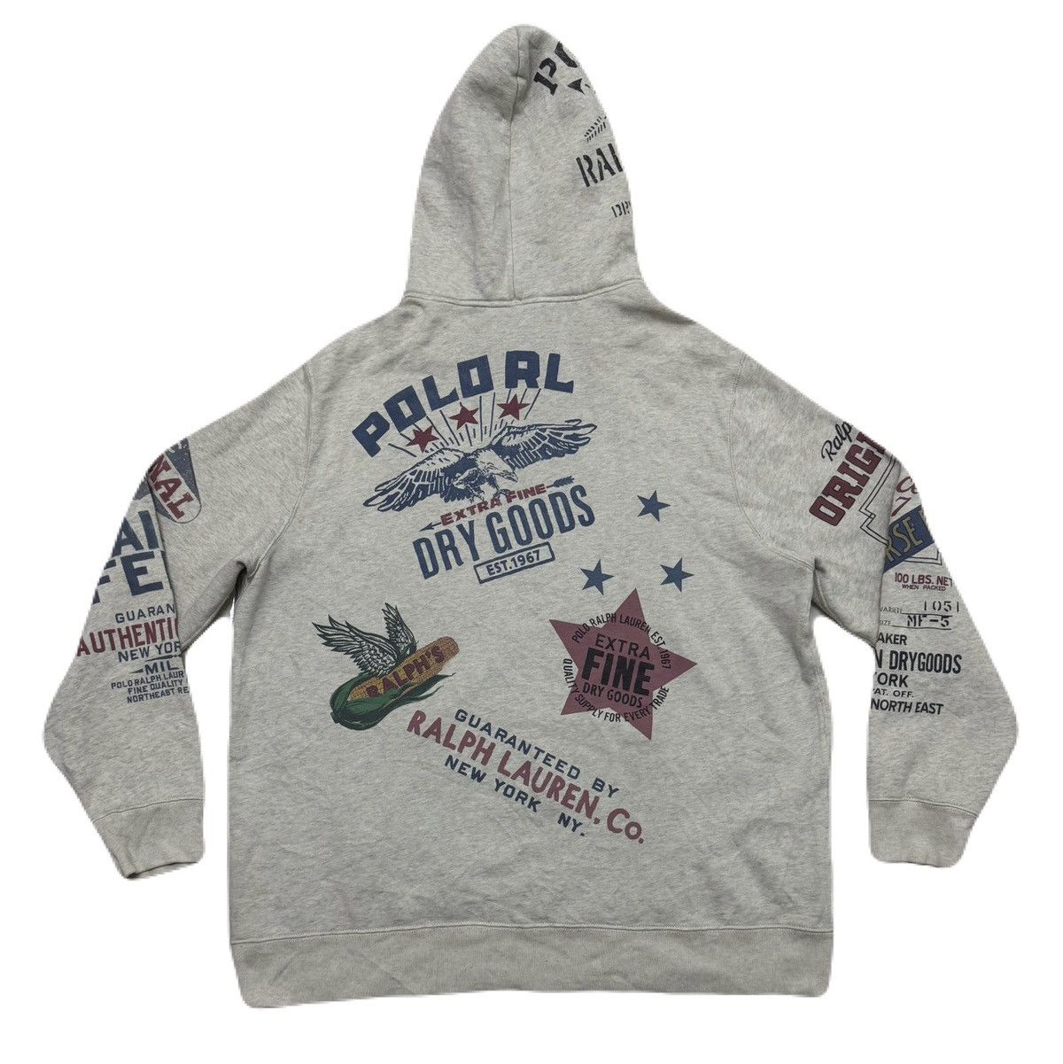 Polo Ralph Lauren Very Rare Design Vtg POLO RALPH LAUREN Hoodies Size US XXL / EU 58 / 5 - 2 Thumbnail