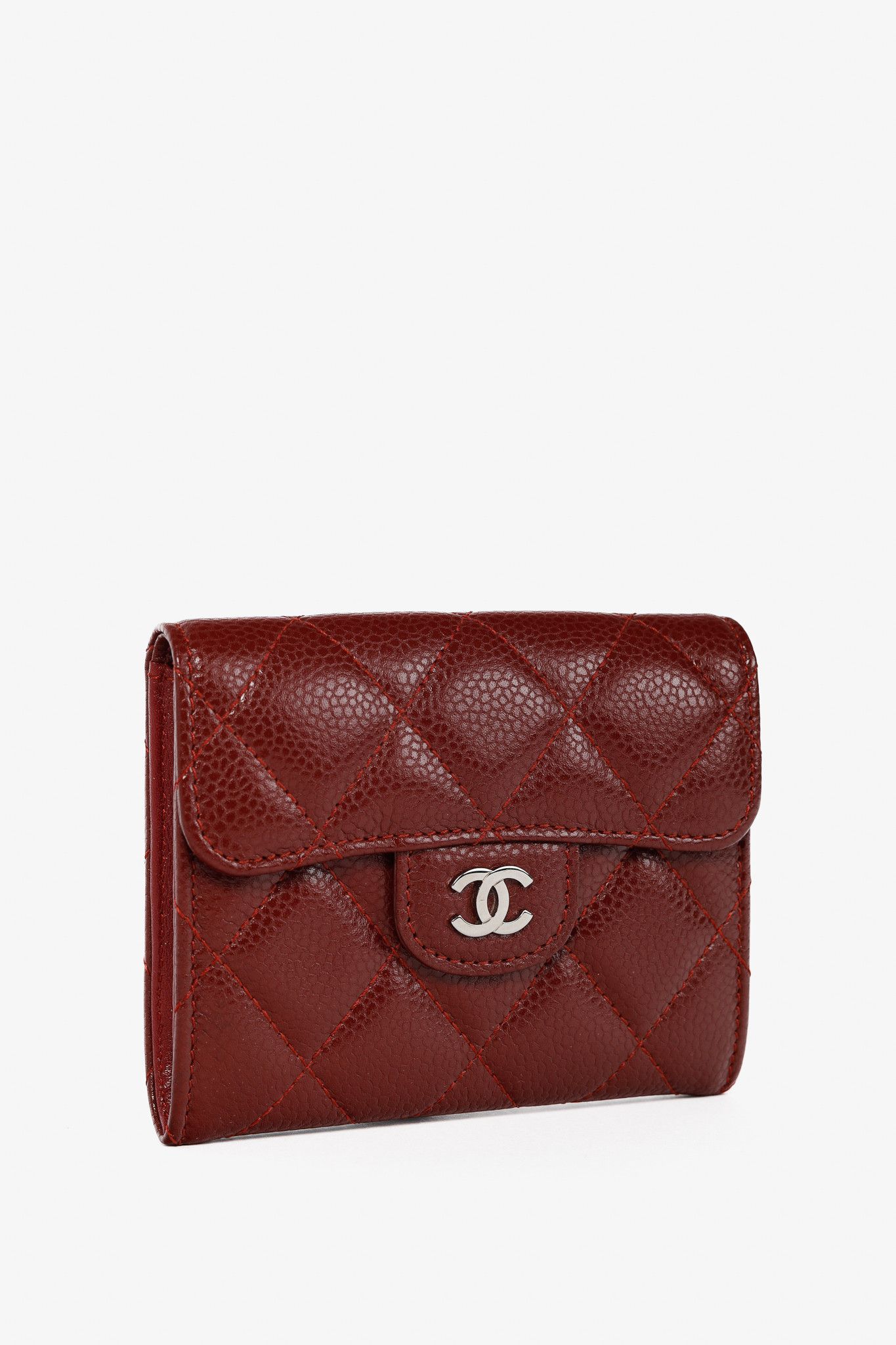 Chanel Chanel Red Caviar Leather Quilted Card Holder Size ONE SIZE - 2 Thumbnail