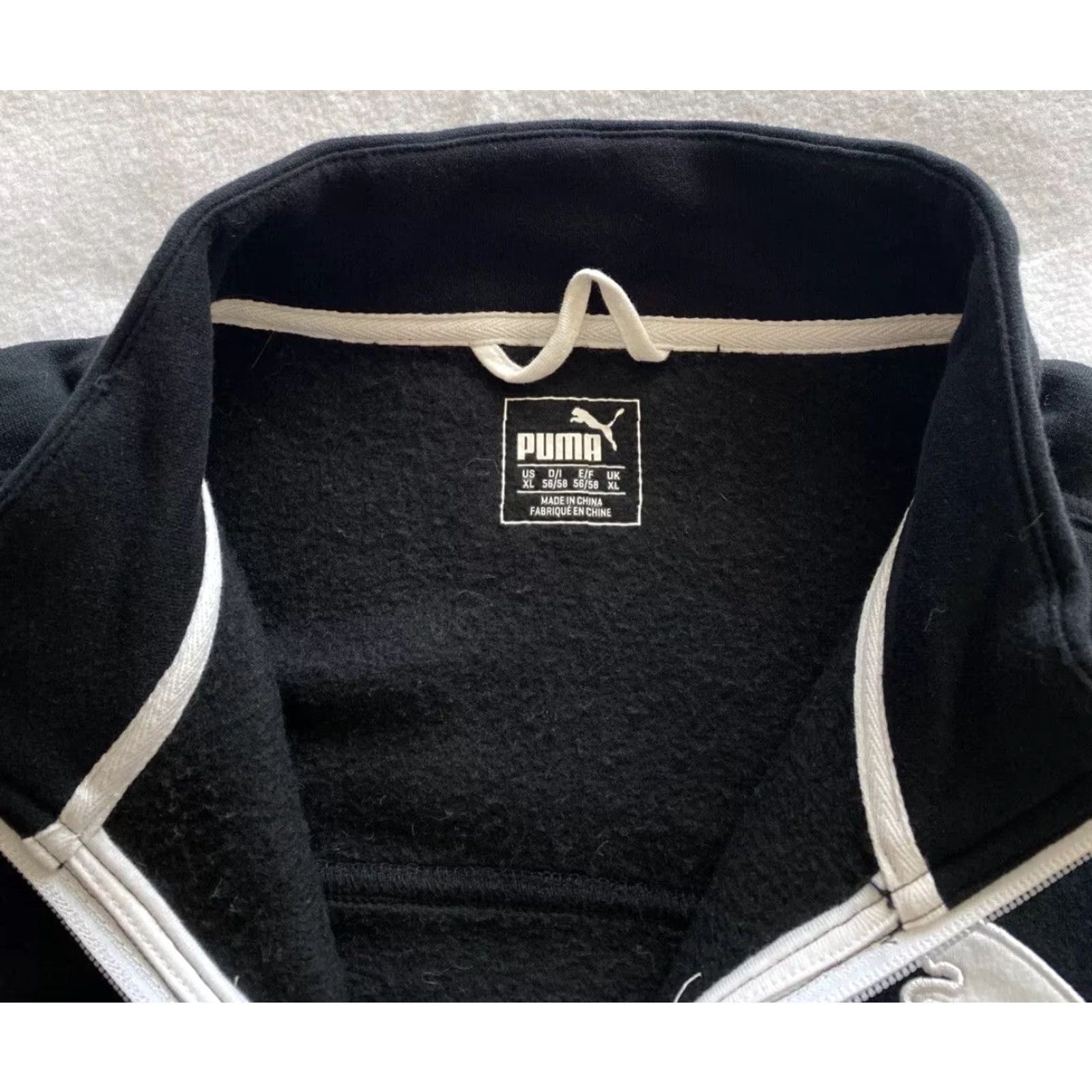 Puma PUMA Sweater Adult Extra Large Black Full Zip Sweatshirt Track Coat Mens/20-30 Size US XL / EU 56 / 4 - 3 Thumbnail
