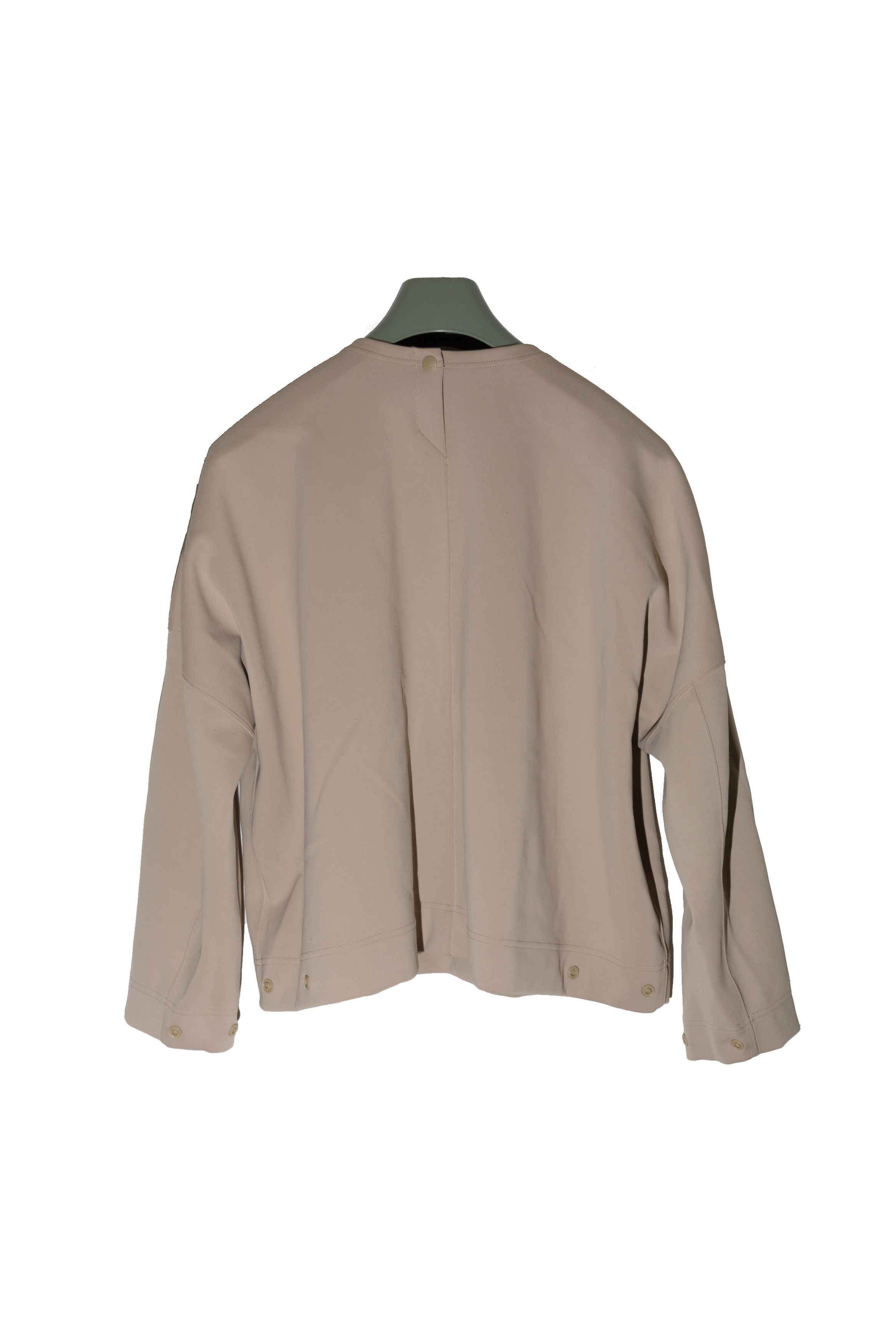 Issey Miyake OVERSIZED BEIGE POPPER CINCH SWEATSHIRT Size US XL / EU 56 / 4 - 2 Thumbnail