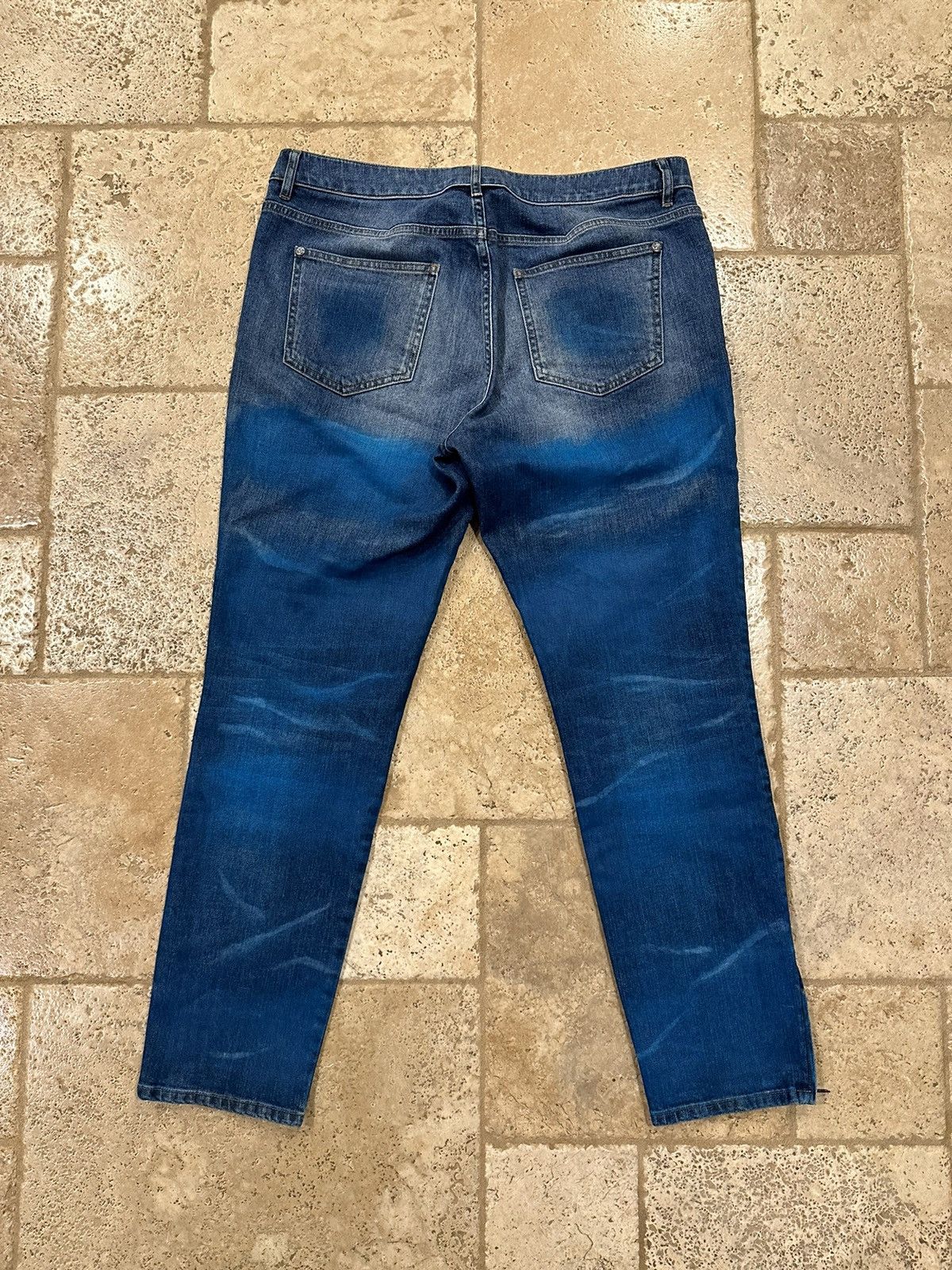 Chanel Chanel Coco Decorative Gradient Blue Painted Denim Jeans Size 34" / US 12 / IT 48 - 5 Thumbnail