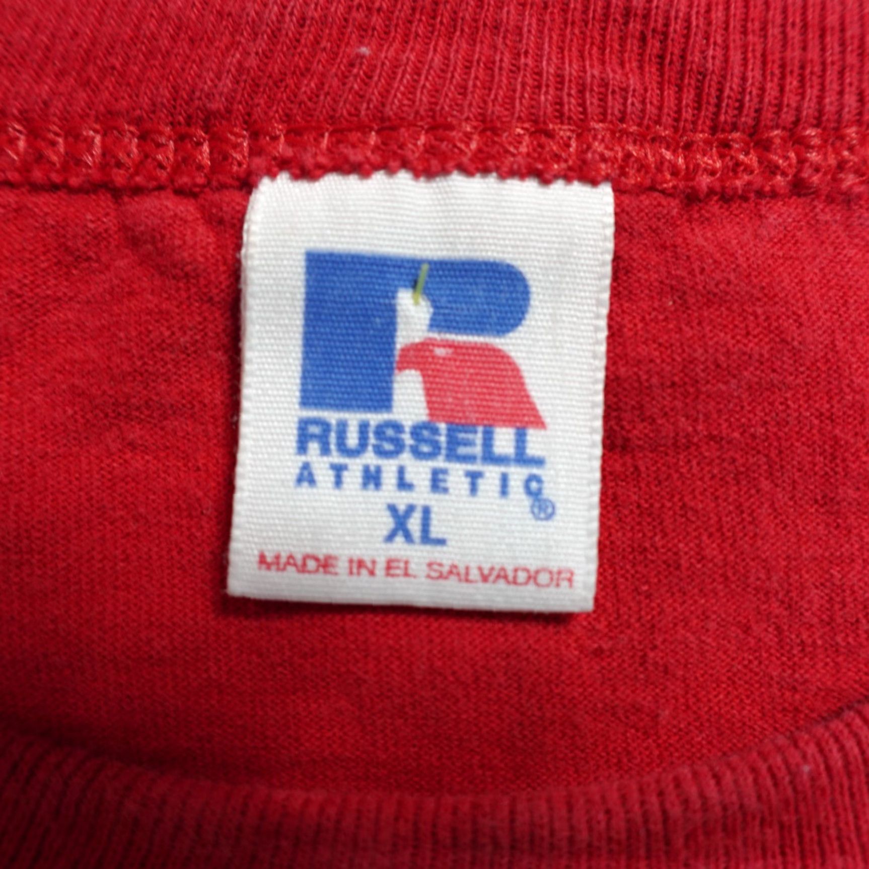 Vintage VINTAGE Phillies Shirt XL Red Russell Athletic 2003 Philadelphia Mens T-Shirt Short Sleeve Athletic Fit Size US XL / EU 56 / 4 - 4 Thumbnail