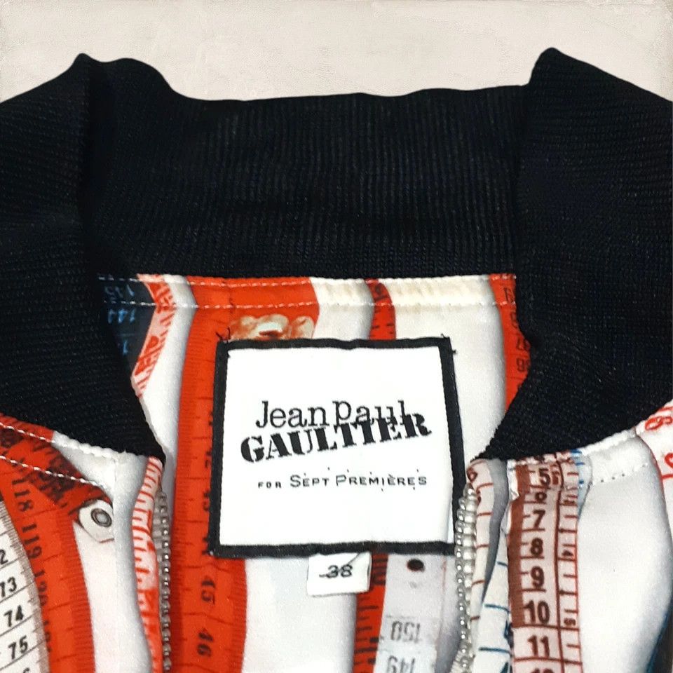 Jean Paul Gaultier Jean Paul Gaultier for Sept Premieres Cropped Bomber Jacket Size XS / US 0-2 / IT 36-38 - 9 Thumbnail