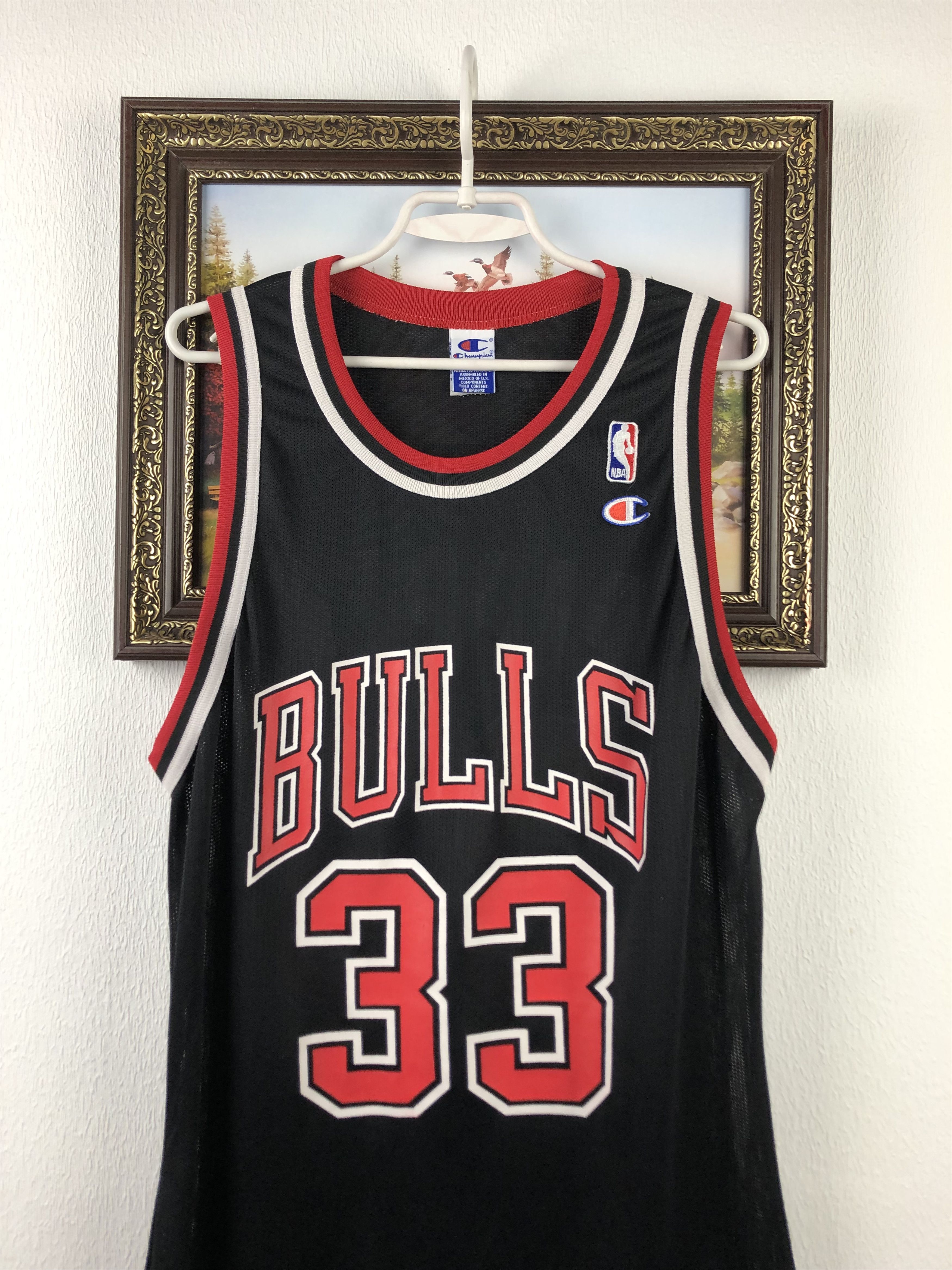 Champion Vintage Champion Scottie Pippen Chicago Bulls Jersey Black Size US L / EU 52-54 / 3 - 2 Thumbnail