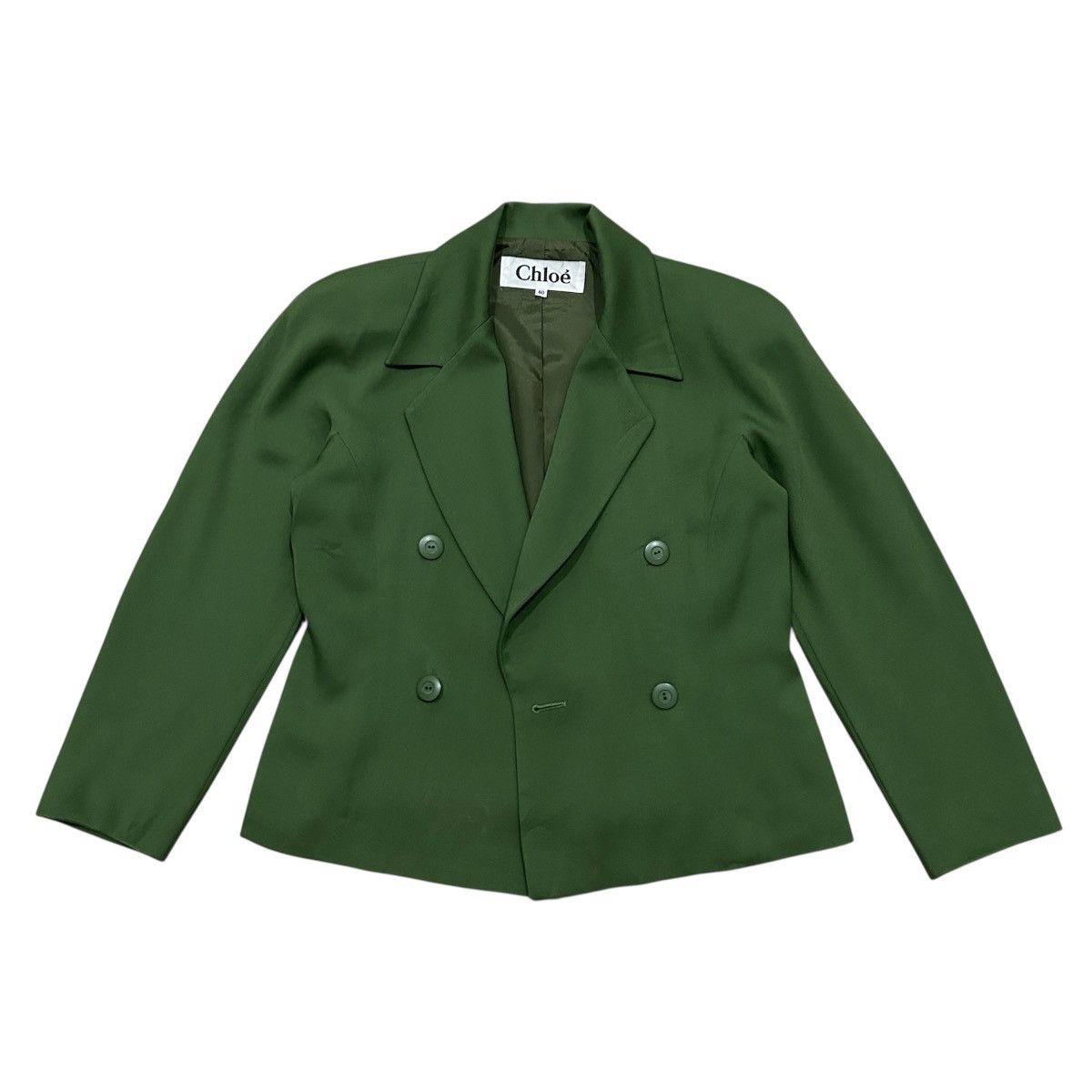 Other Chloé Breasted Blazer Green Size 40R - 1 Thumbnail