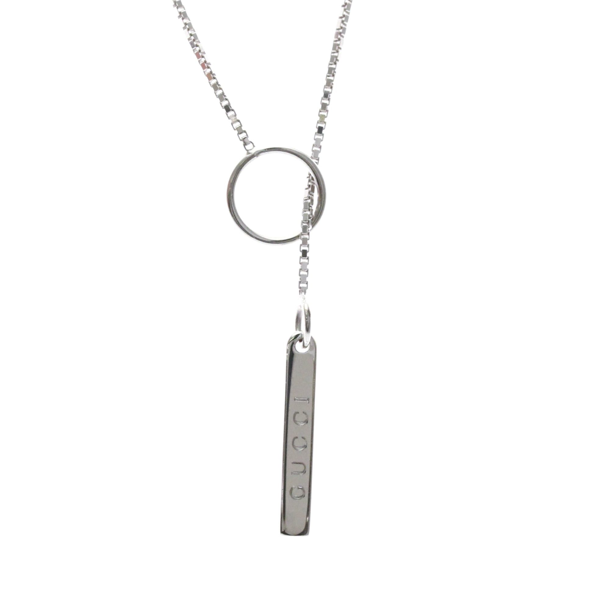 Gucci GUCCI Lariat Necklace White Gold (18K) No Stone Polished Size ONE SIZE - 1 Thumbnail