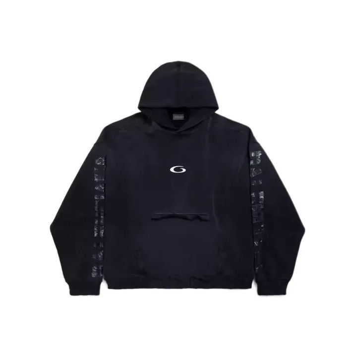 Balenciaga Balenciaga Men's Distressed Pocket Hoodie Size US M / EU 48-50 / 2 - 1 Thumbnail