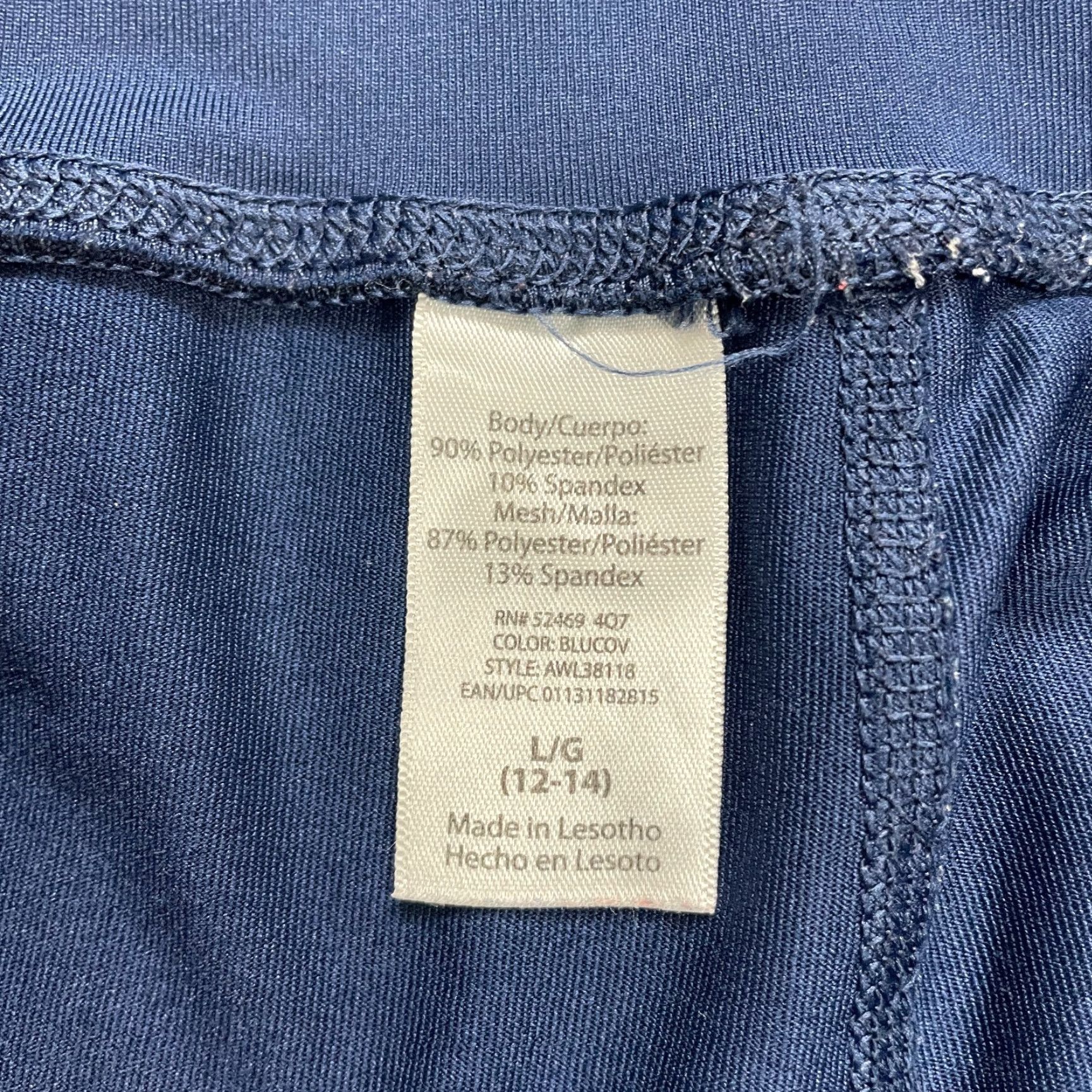 Athletic Works VINTAGE Athletic Works Cropped Leggings Womens Large Blue Mid Rise Active Gym Yoga 32x19 Size 36" / US 14 / IT 50 - 5 Thumbnail
