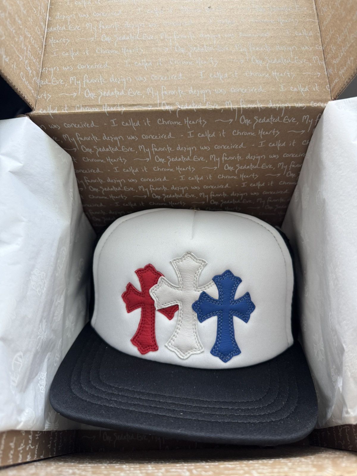 帽子 Chrome Hearts 3star Leather Patch Handcrafted Chrome Hearts