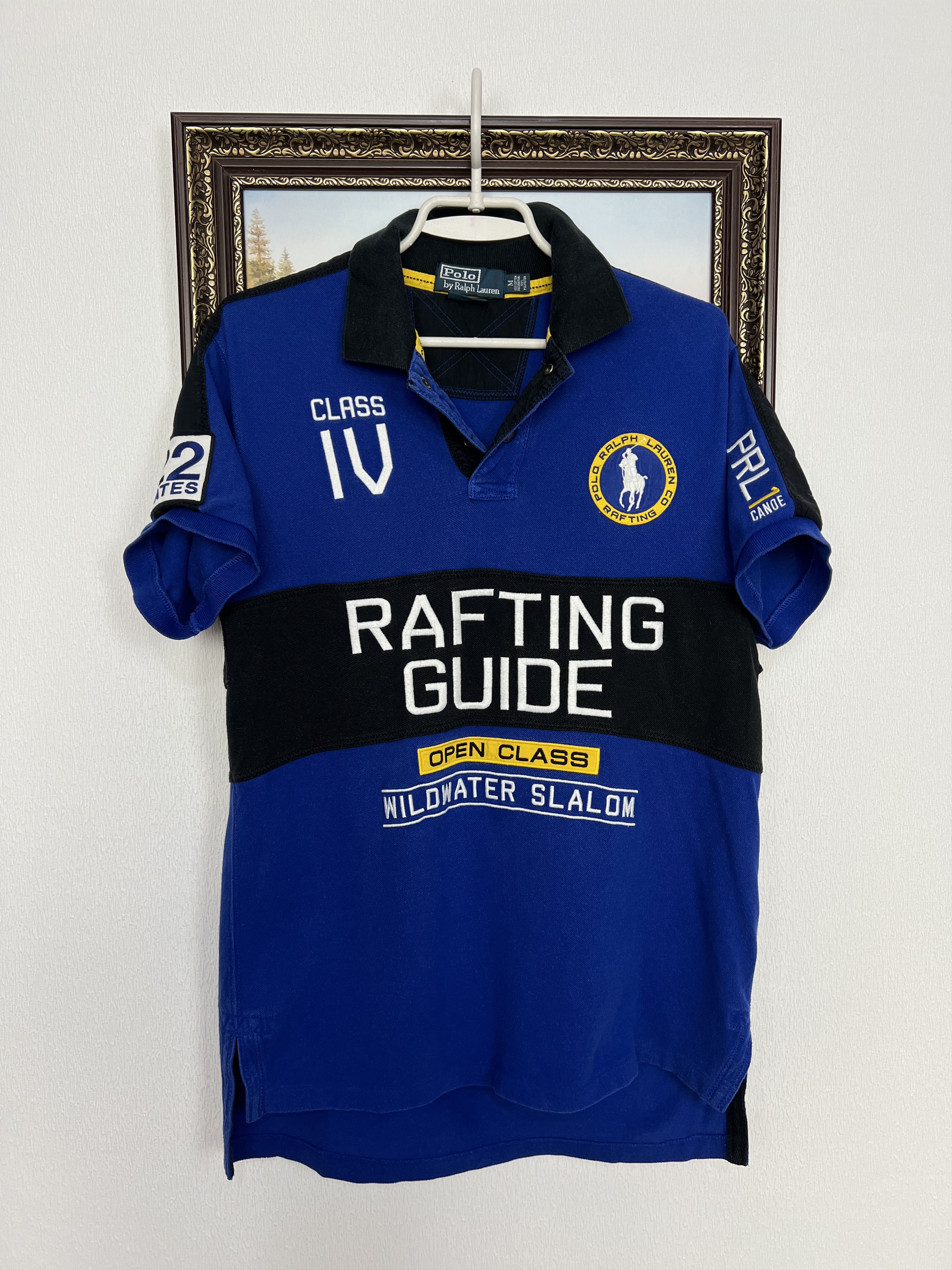 Polo Ralph Lauren Shirt Blue Rafting Guide Crest Logo Jersey Mens Size M Size US M / EU 48-50 / 2 - 1 Thumbnail