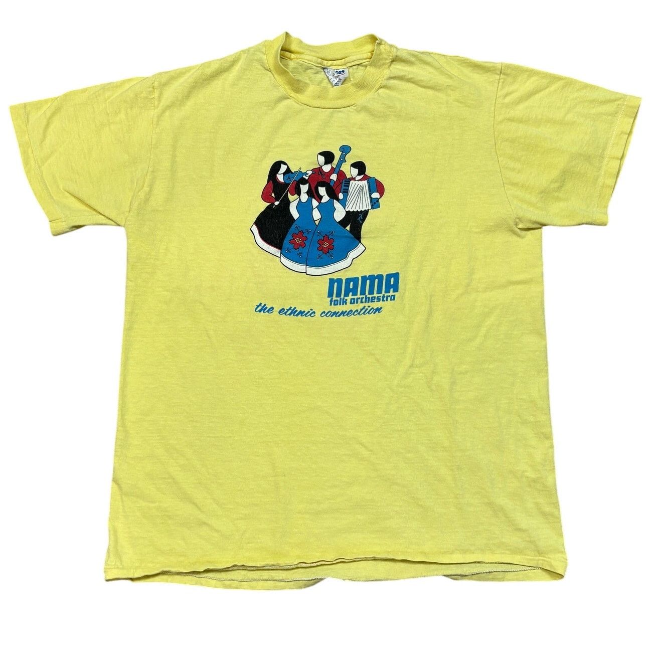 Hanes × Vintage VTG 80s Nama Folk Orchestra The Ethnic Connection Shirt Lg Size US L / EU 52-54 / 3 - 1 Thumbnail