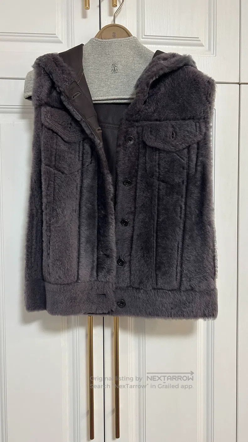 Brunello Cucinelli Brunello Cucinelli Fur Vest, Lamb Fur Size XXS / US 00 / IT 34 - 3 Thumbnail