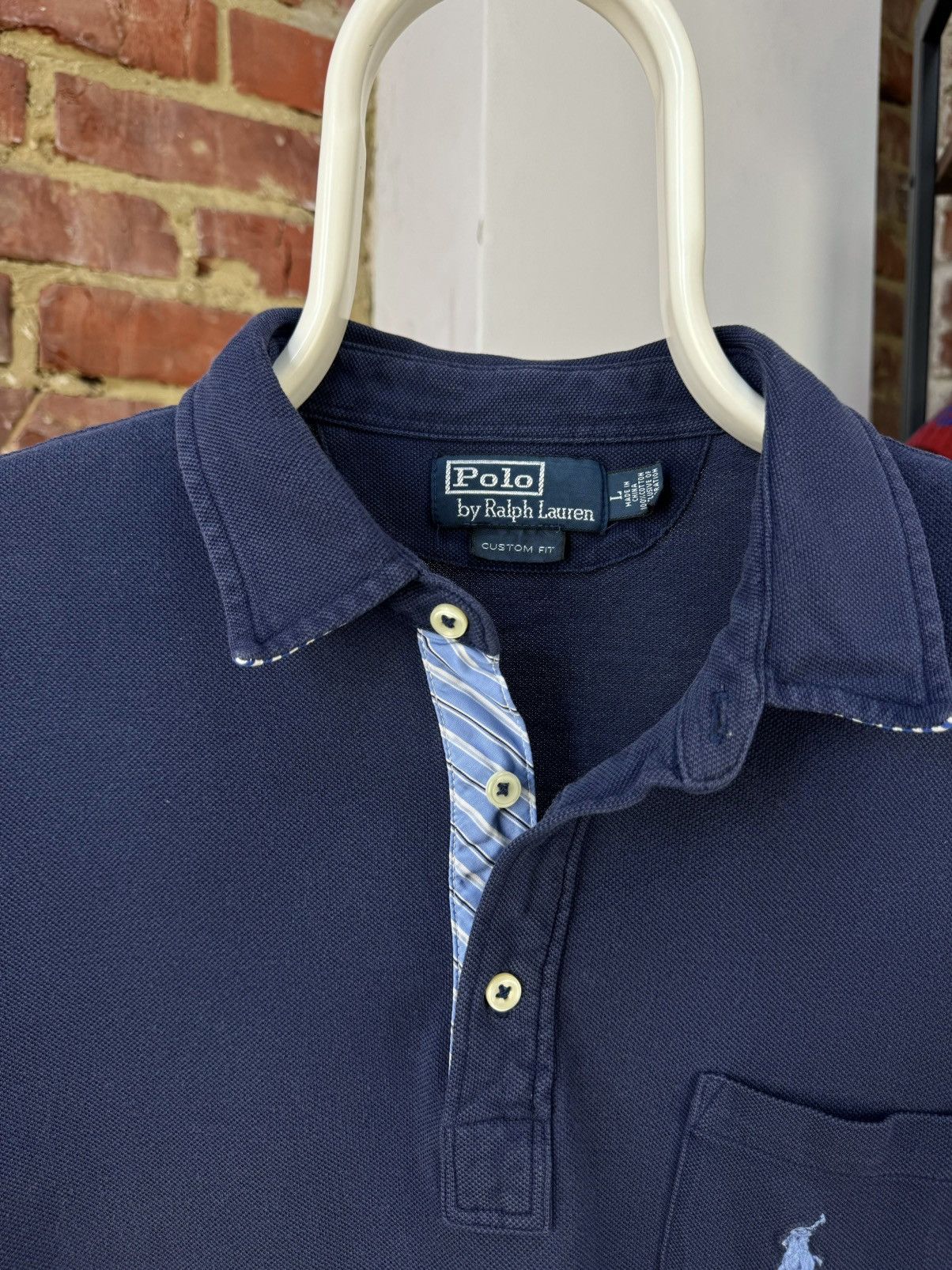 Polo Ralph Lauren × Vintage POLO by Ralph Lauren Vintage Pockets Polo Shirt Custom Fit Size US L / EU 52-54 / 3 - 6 Thumbnail