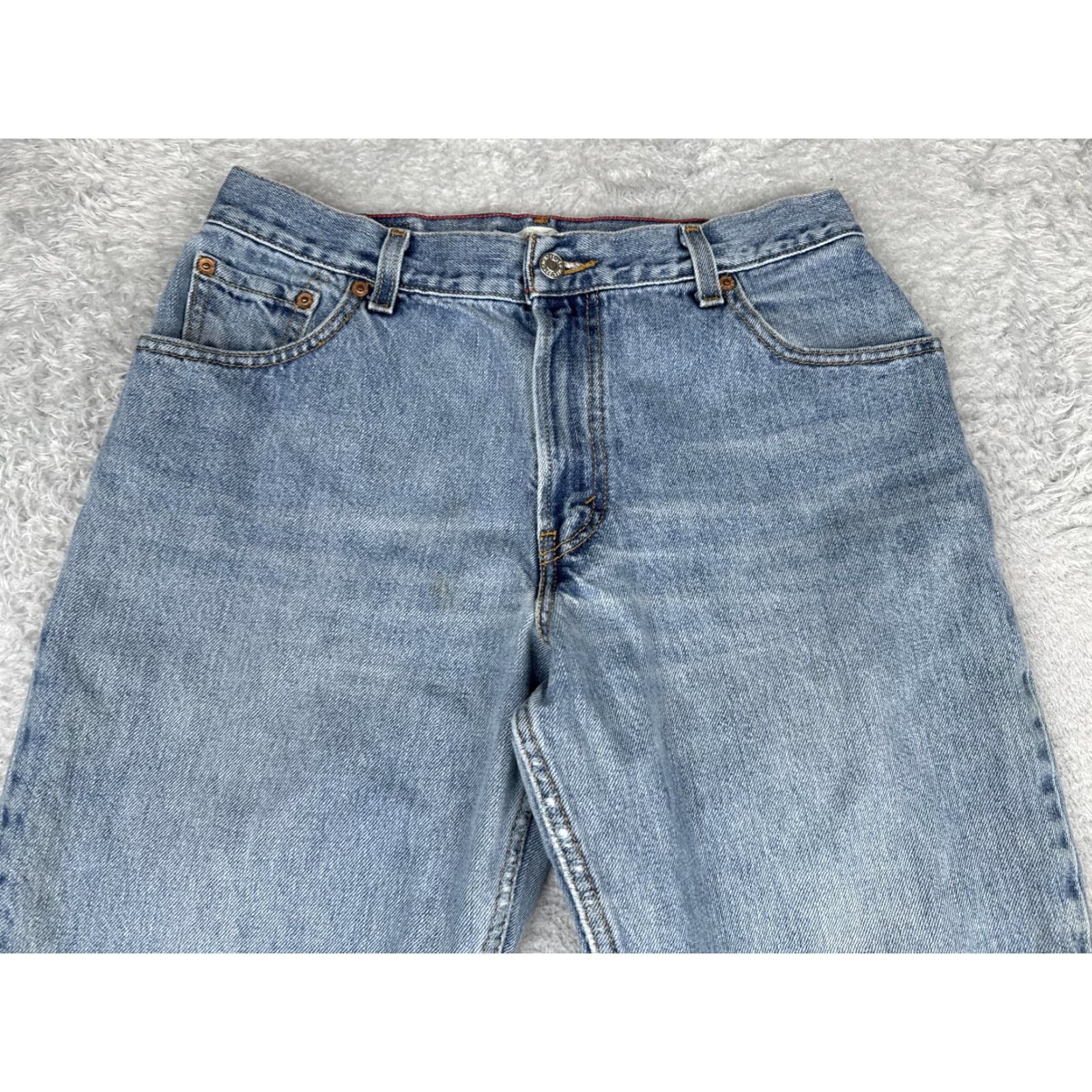 Levi's Levi's 550 Relaxed Tapered Jeans Womens 12 Blue Light Wash High Rise Denim 30x30 Size 34" / US 12 / IT 48 - 4 Thumbnail