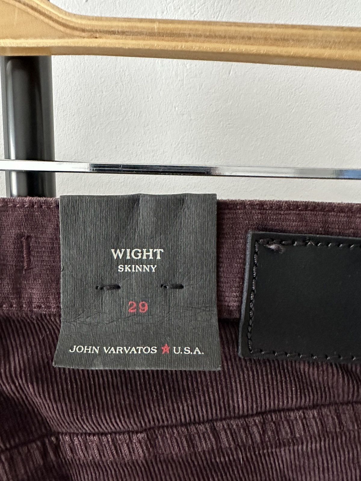 John Varvatos John Varvatos USA Corduroy Pants Burgundy Wight Skinny Fit Size US 30 / EU 46 - 10 Thumbnail
