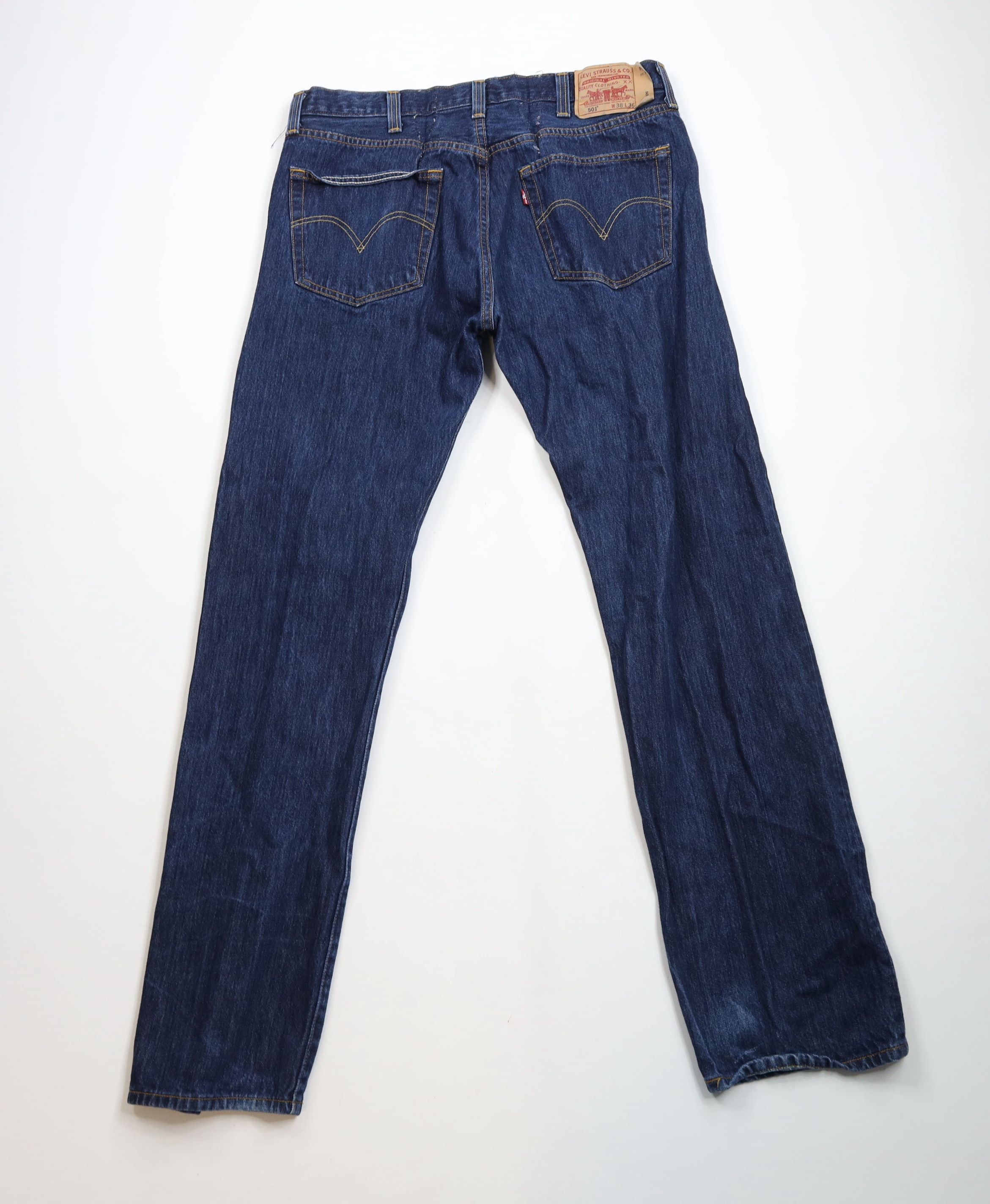 Levi's × Vintage Vintage Y2K Levis 501xx Button Fly Original Fit Denim Jeans Size US 38 / EU 54 - 9 Thumbnail