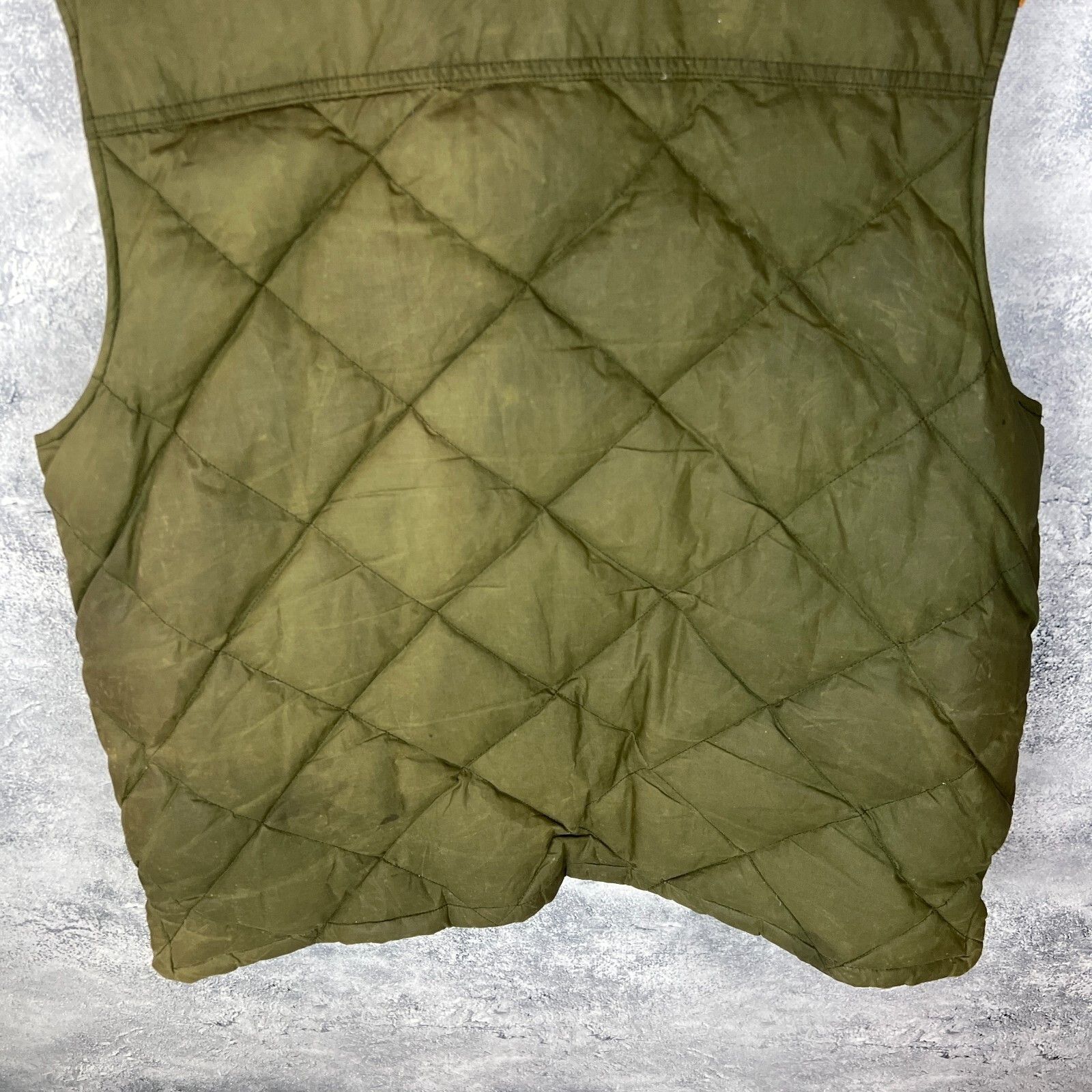 Barbour Barbour Puffer Wax Vest Men's Size XXL Green Cotton ` Size US XXL / EU 58 / 5 - 17 Thumbnail