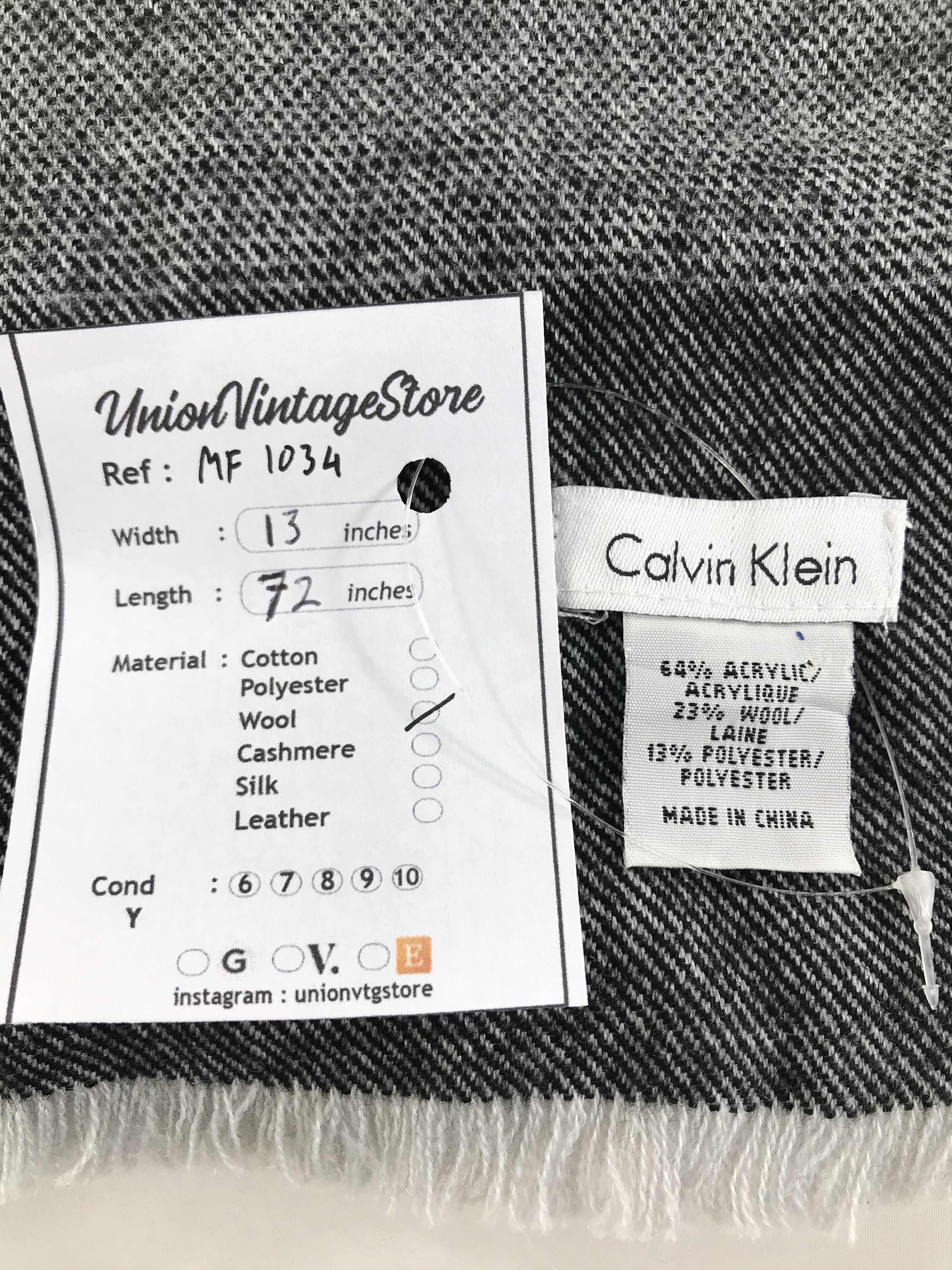 Calvin Klein Vintage Calvin Klein Scarf/Muffler/Neckwear MF1034 Size ONE SIZE - 5 Thumbnail