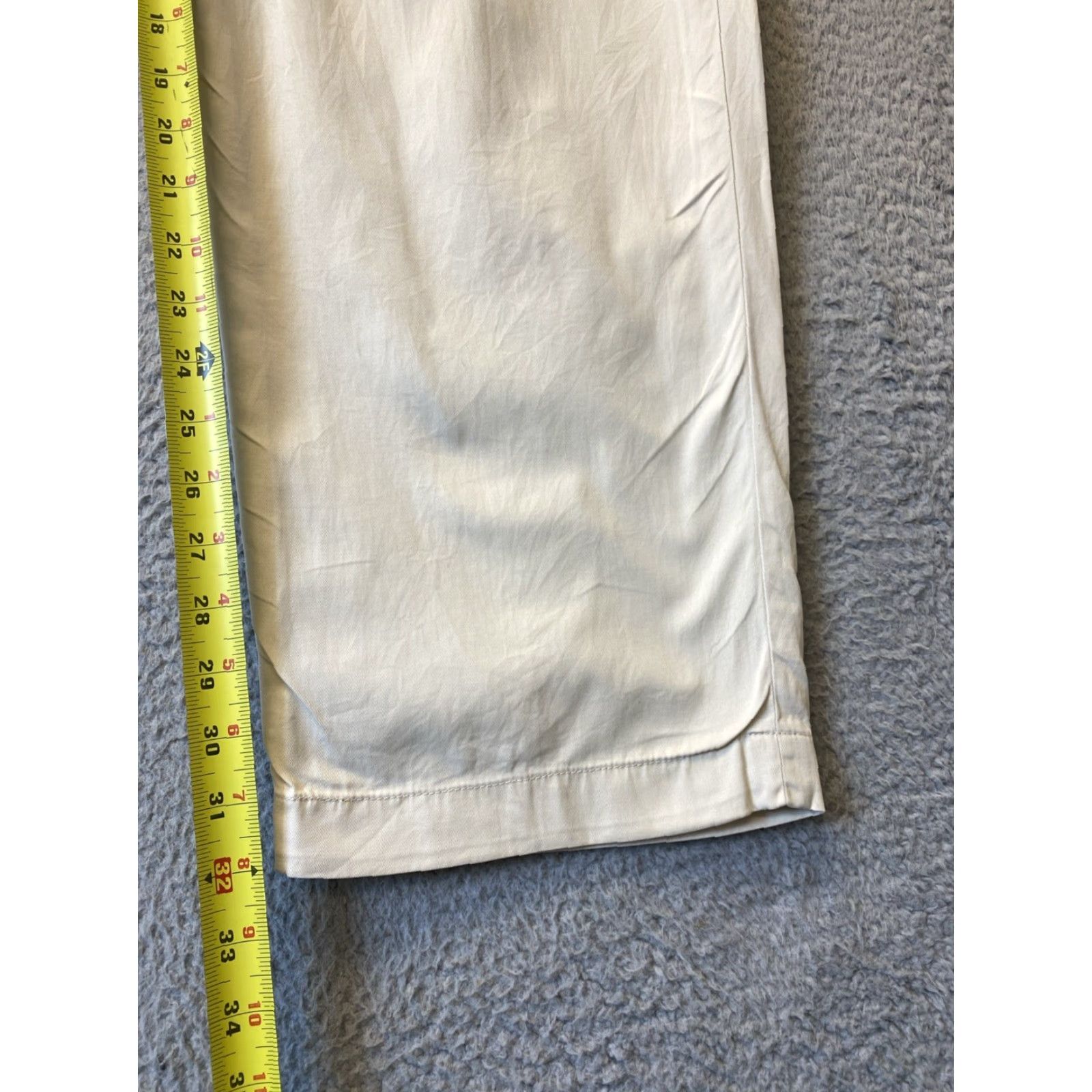 Polo Ralph Lauren VINTAGE Polo Ralph Lauren Men's Chino Pants Classic Pleated Straight Fit 38x32 Beige Polo Logo Size US M / EU 48-50 / 2 - 4 Thumbnail