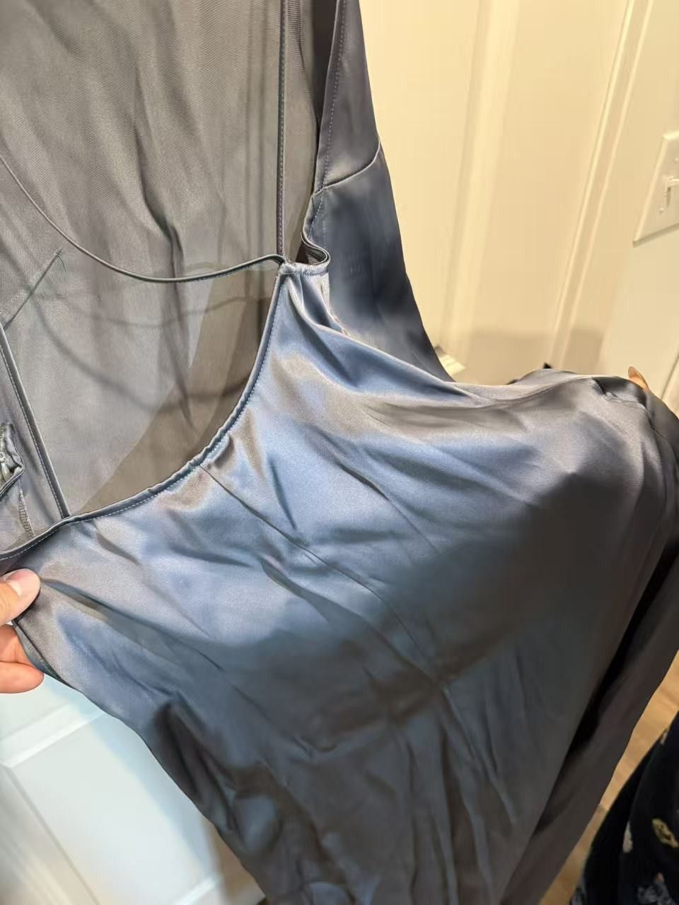 Other Satin Maxi Dress in Antracite Size XS / US 0-2 / IT 36-38 - 5 Thumbnail