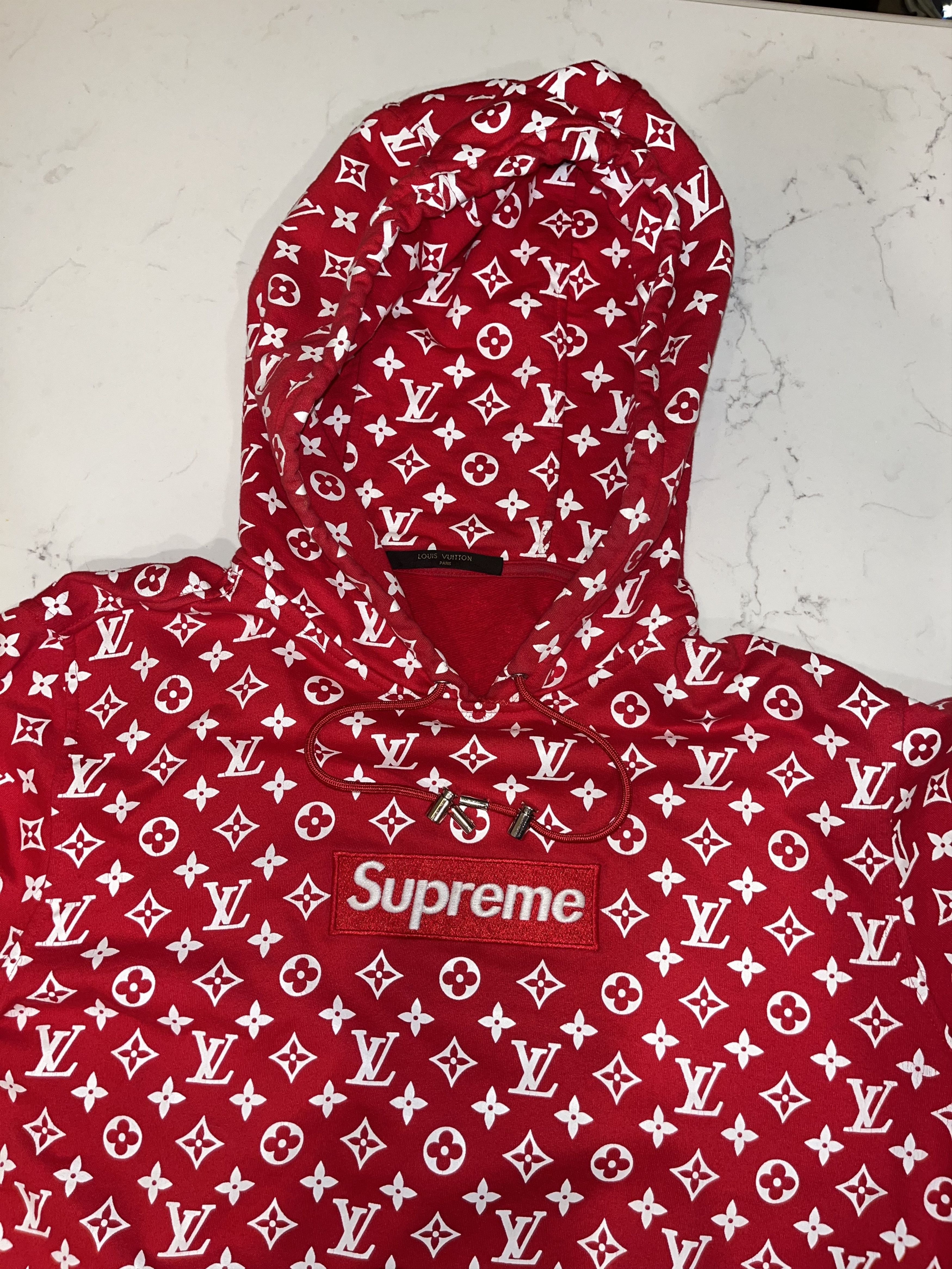Louis Vuitton × Supreme Louis Vuitton x Supreme Logo Box Hoodie Size US L / EU 52-54 / 3 - 2 Thumbnail
