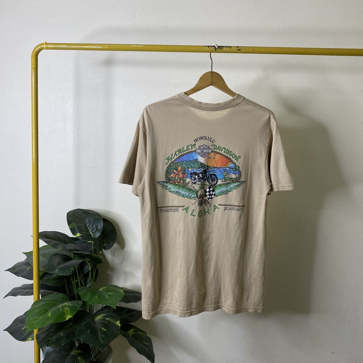 Harley Davidson Vintage 2000s Harley Davidson Aloha Hawaii Bikers Motorcycle Size US M / EU 48-50 / 2 - 1 Thumbnail