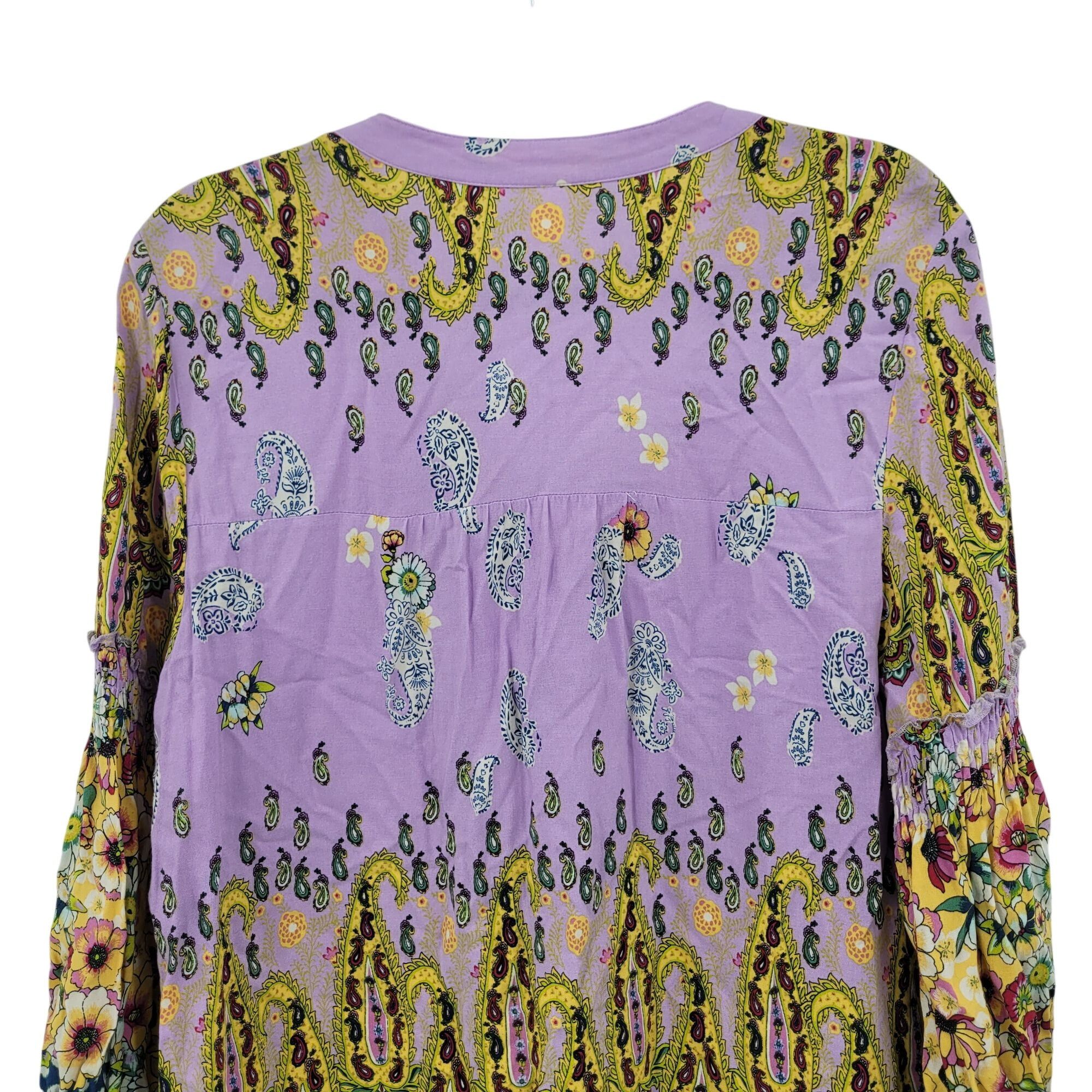 Anthropologie Anthropologie Fig & Flower Lavender Multicolor Boho Peasant Size L / US 10 / IT 46 - 11 Thumbnail