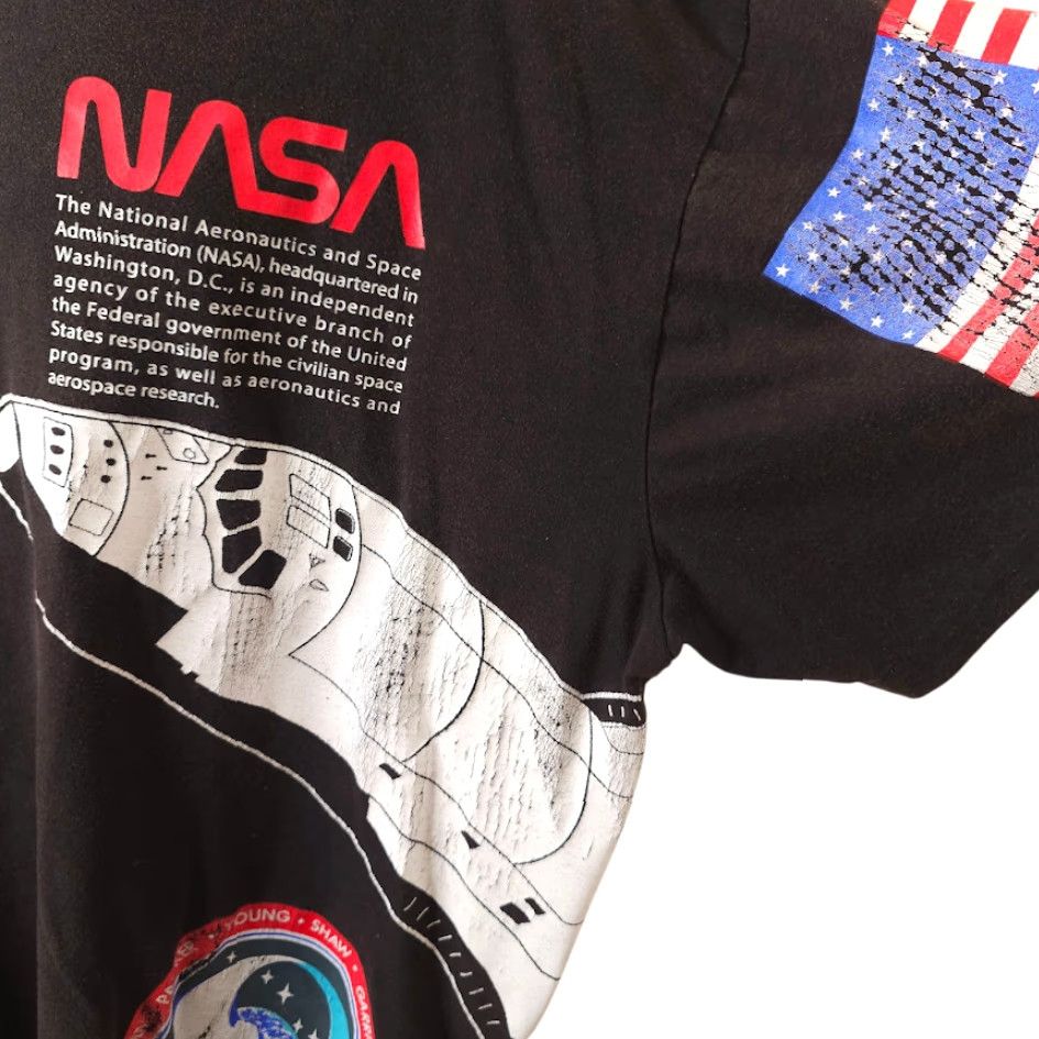 NASA NASA T Shirt Mens 3XL Black Apollo 11 Moon Landing Space Shuttle Shirt Mens Black NASA 3XL Size US XXL / EU 58 / 5 - 3 Thumbnail