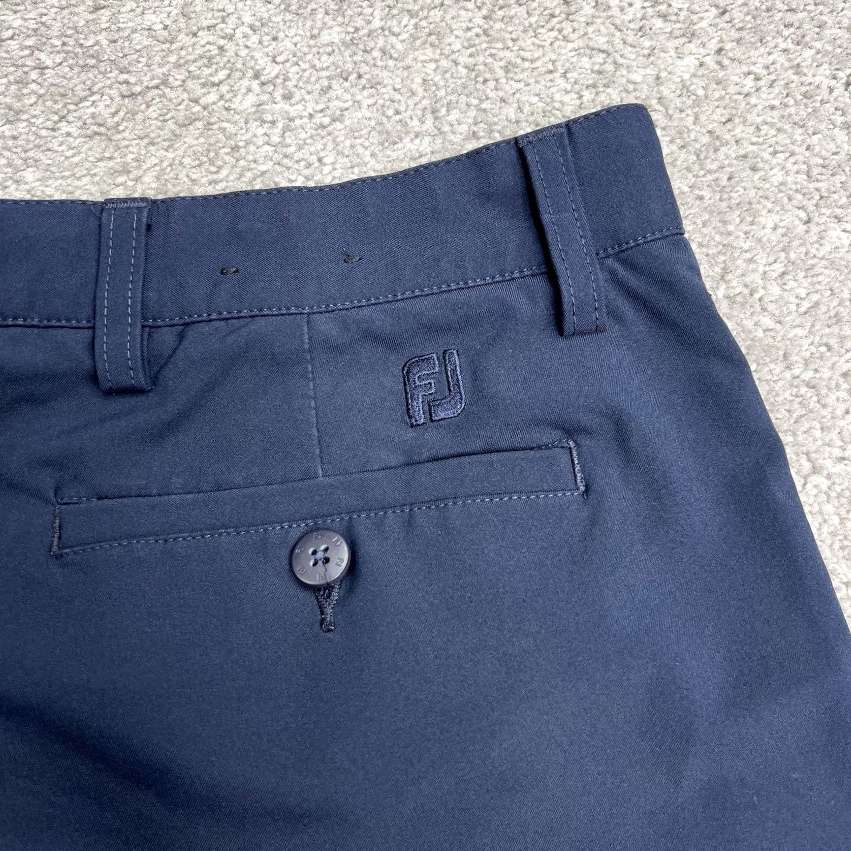 Footjoy FootJoy Golf Shorts Men 34x10 Blue FJ Athletic Stretch Performance Flat Front Casual Workwear Shirt/Shorts Size US 34 / EU 50 - 2 Thumbnail