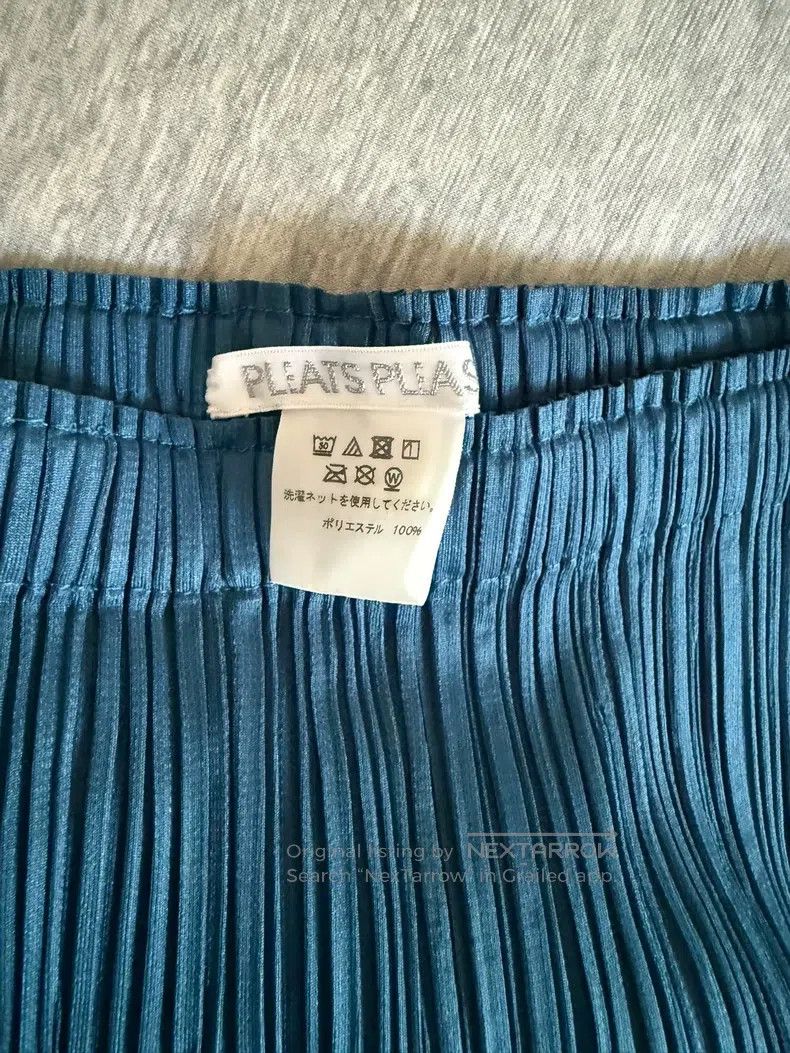 Issey Miyake Issey Miyake size:3 Turquoise Blue Pants Size 31" - 4 Thumbnail