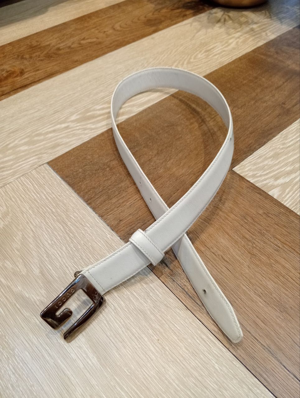 Gucci LUXURY GUCCI WHITE LEATHER BELT Size ONE SIZE - 7 Thumbnail